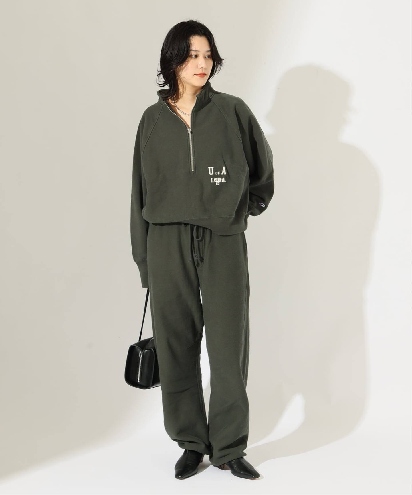 別注【CHAMPION/チャンピオン】 for JS RW 11.5oz HALF ZIP SWEAT 