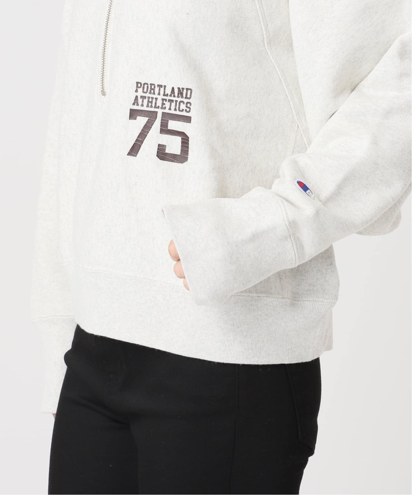 予約》別注【CHAMPION/チャンピオン】 for JS RW 11.5oz HALF ZIP