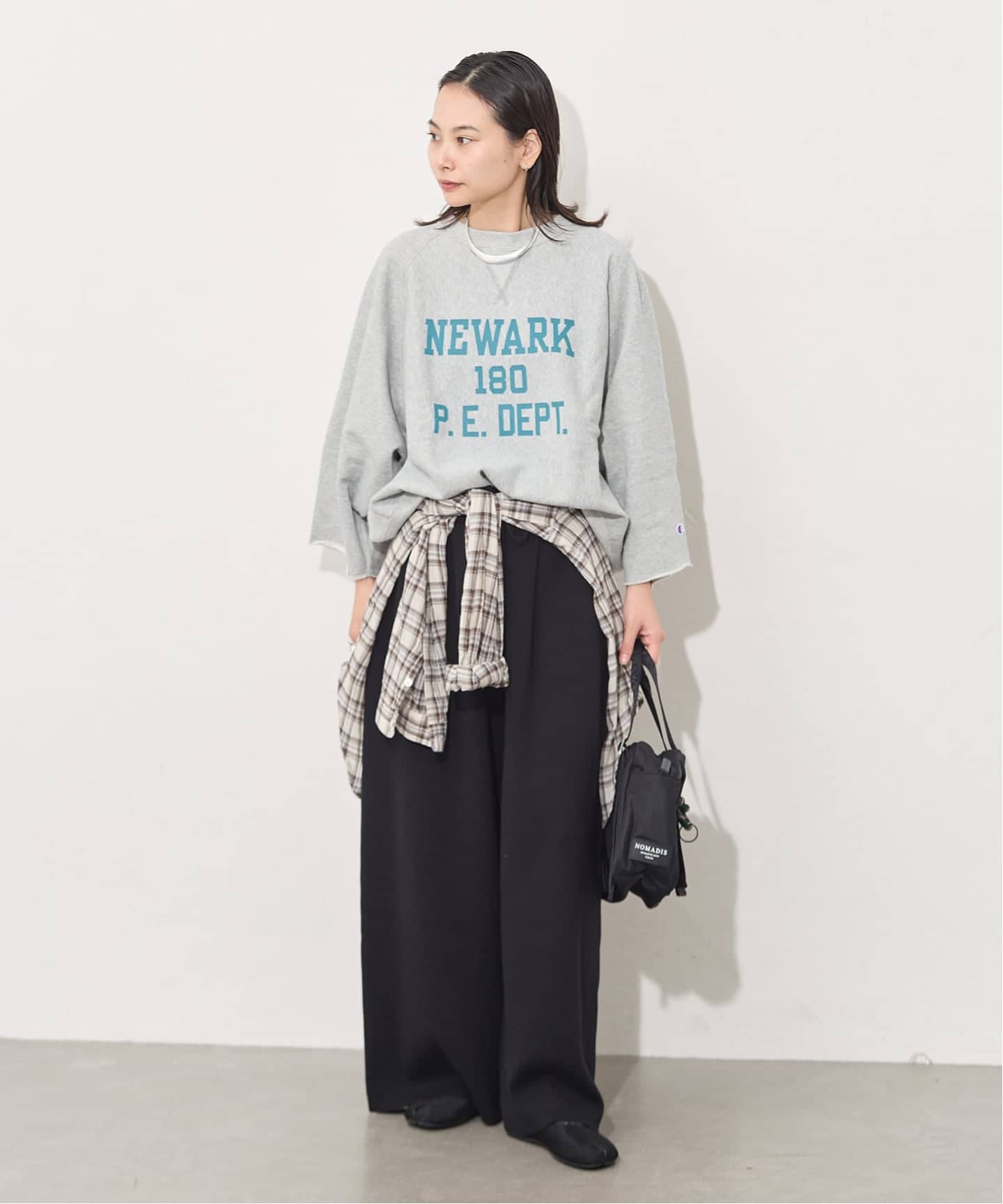 予約》別注【CHAMPION/チャンピオン】 for JS C/N HALF SLEEVE SWEAT
