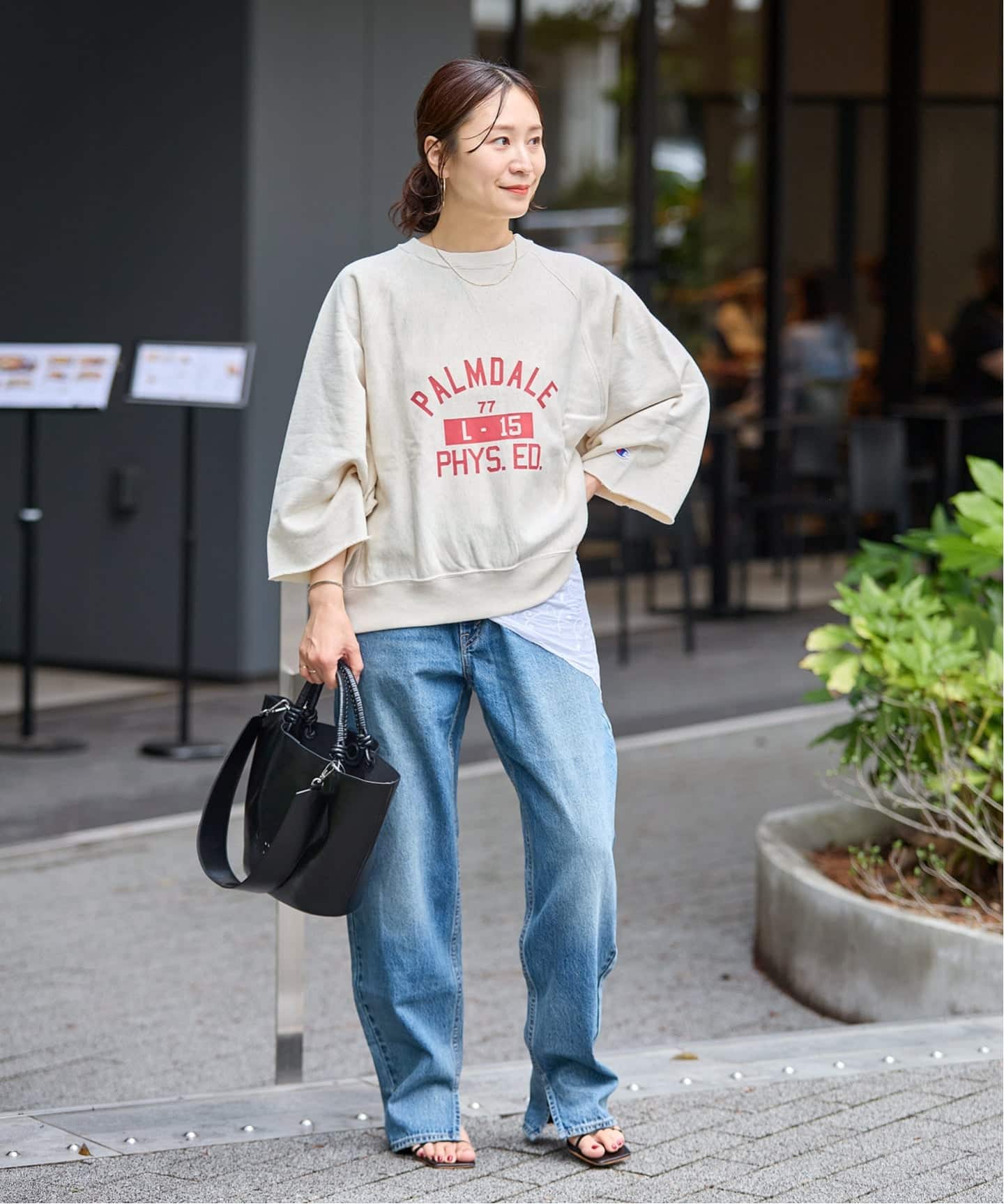 予約》別注【CHAMPION/チャンピオン】 for JS C/N HALF SLEEVE SWEAT