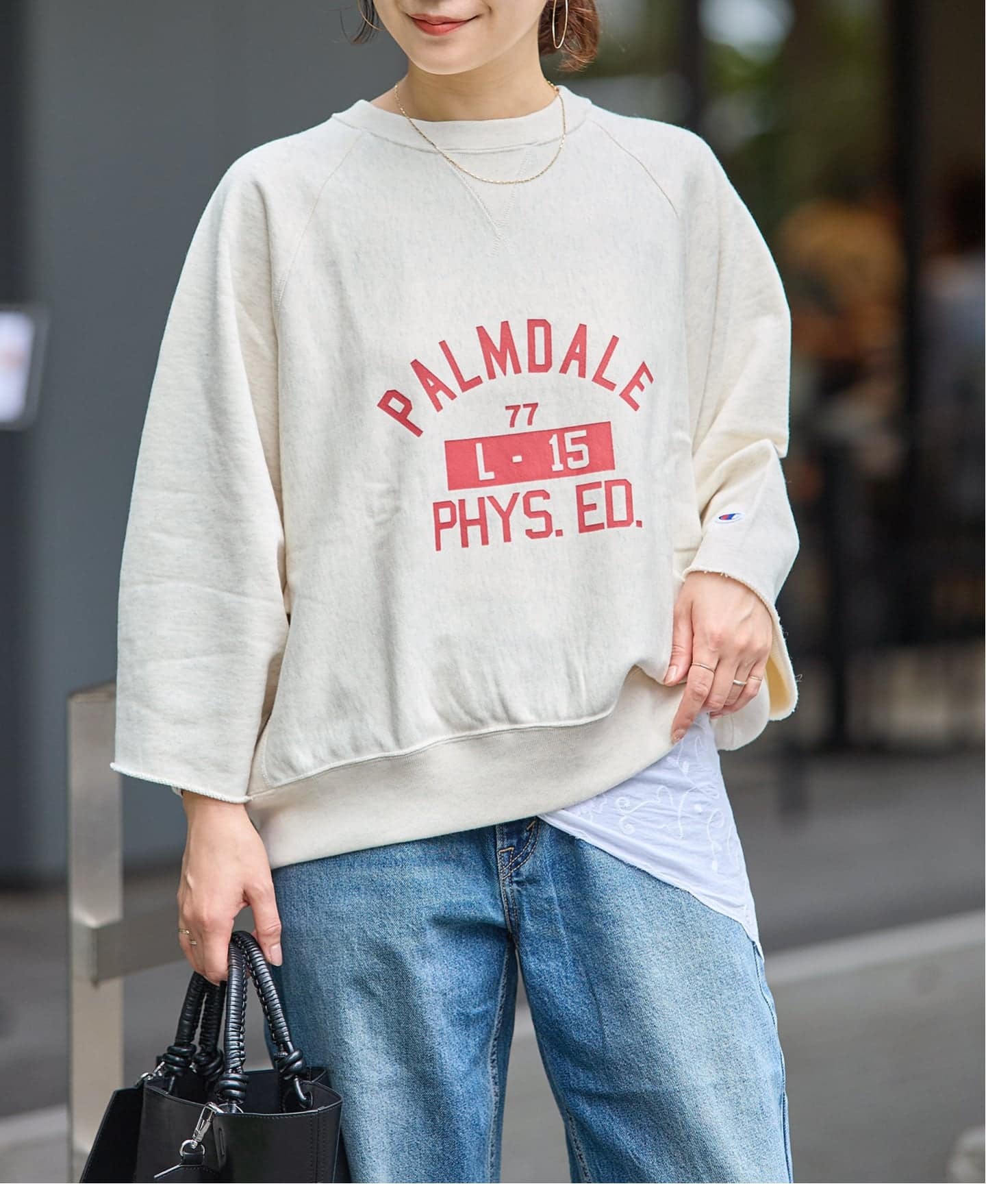 予約》別注【CHAMPION/チャンピオン】 for JS C/N HALF SLEEVE SWEAT
