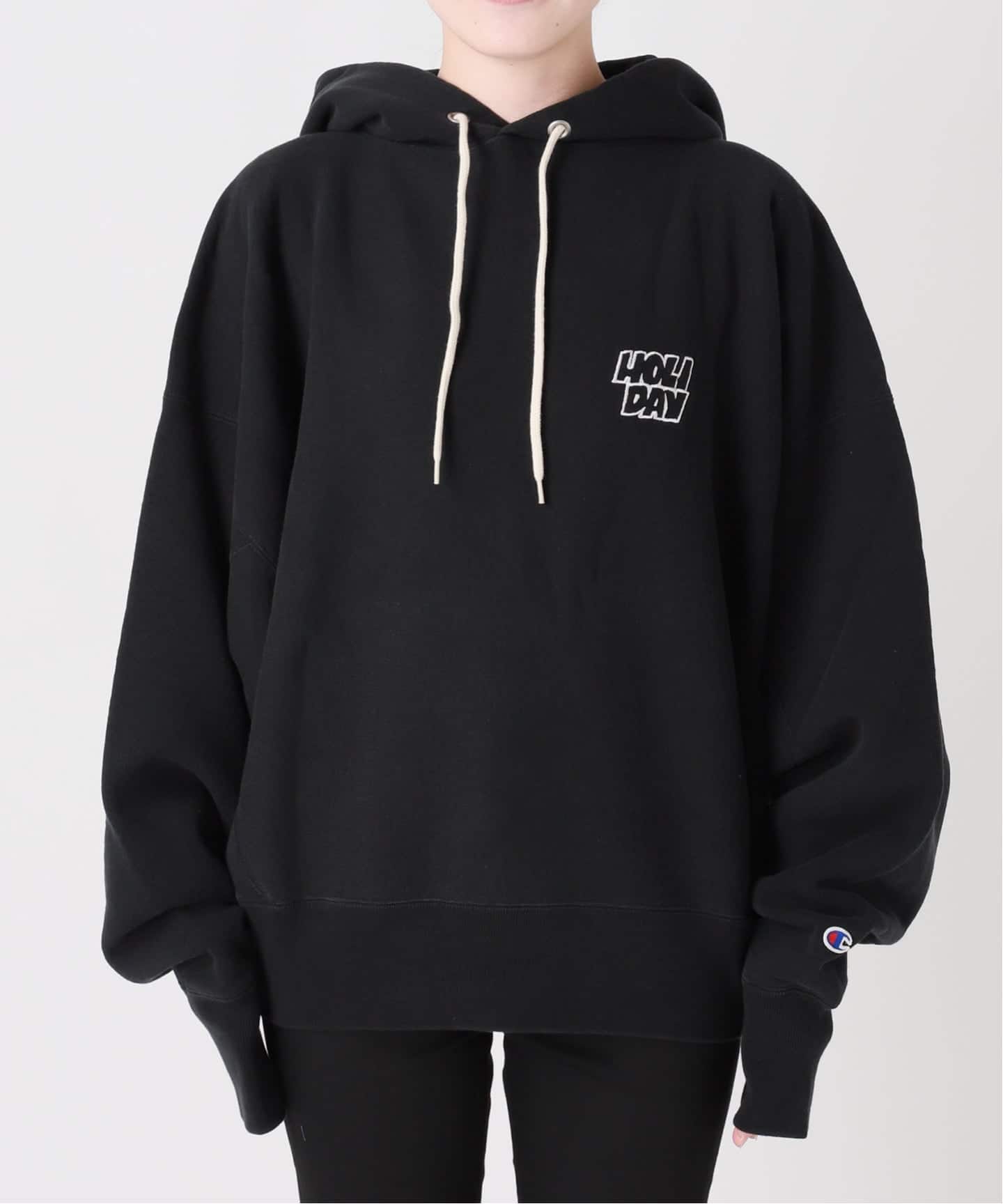 CHAMPION×JOURNAL STANDARD HOLIDAY スウェット 予約》別注【CHAMPION*JOURNAL STANDARD by HOLIDAY】HOODIE（パーカー
