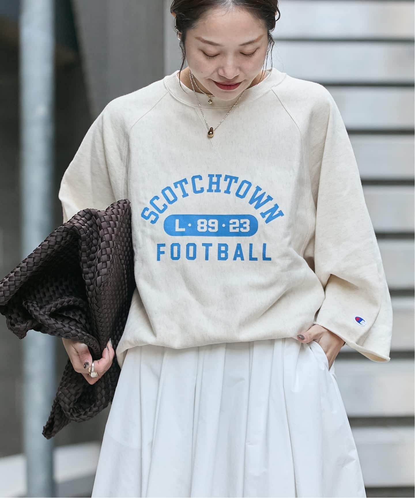 別注【CHAMPION/チャンピオン】for JS カットオフスウェット