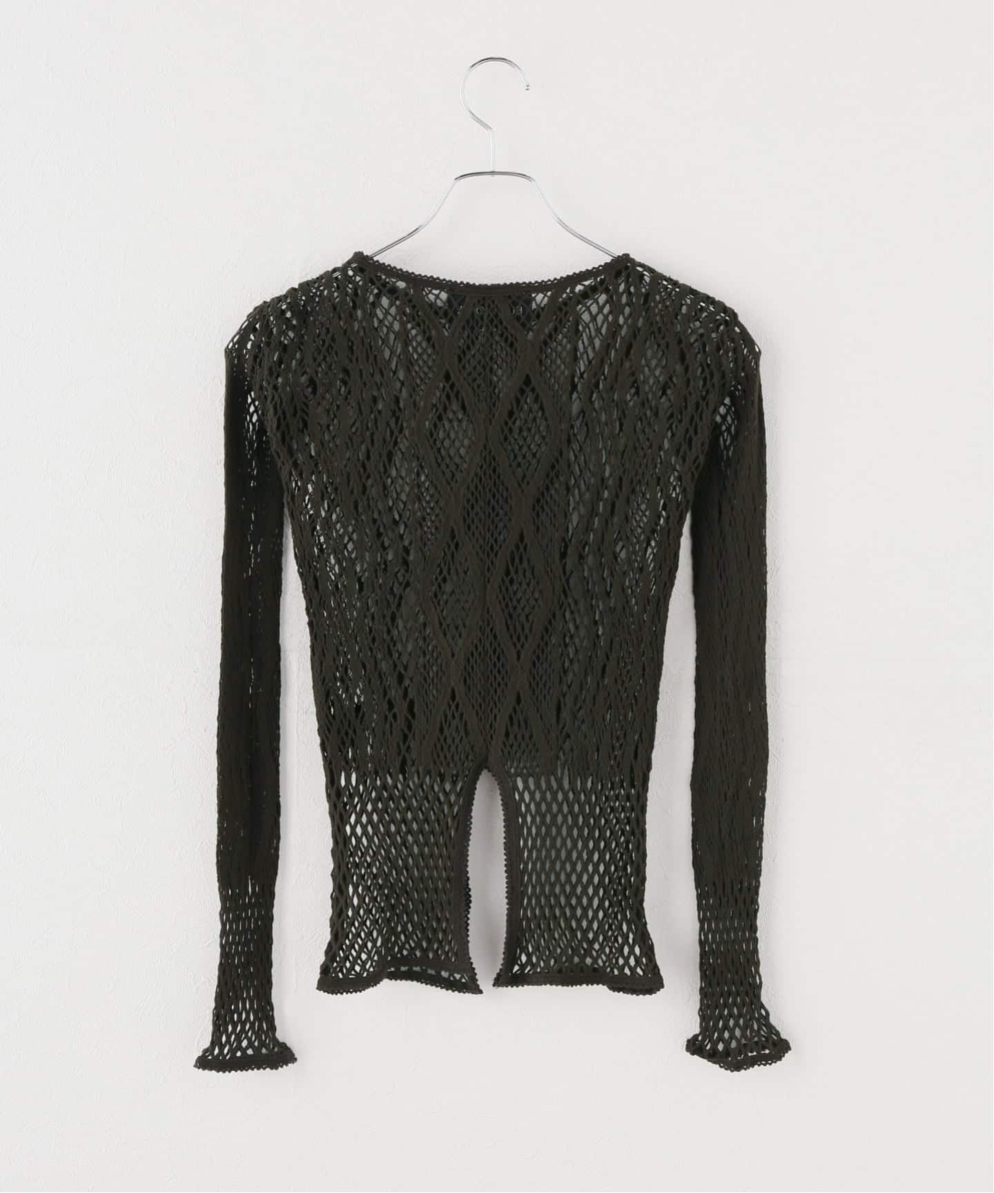 EUCHRONIA / ユークロニア】 Stretch Lace Long Sleeve Tee（Tシャツ