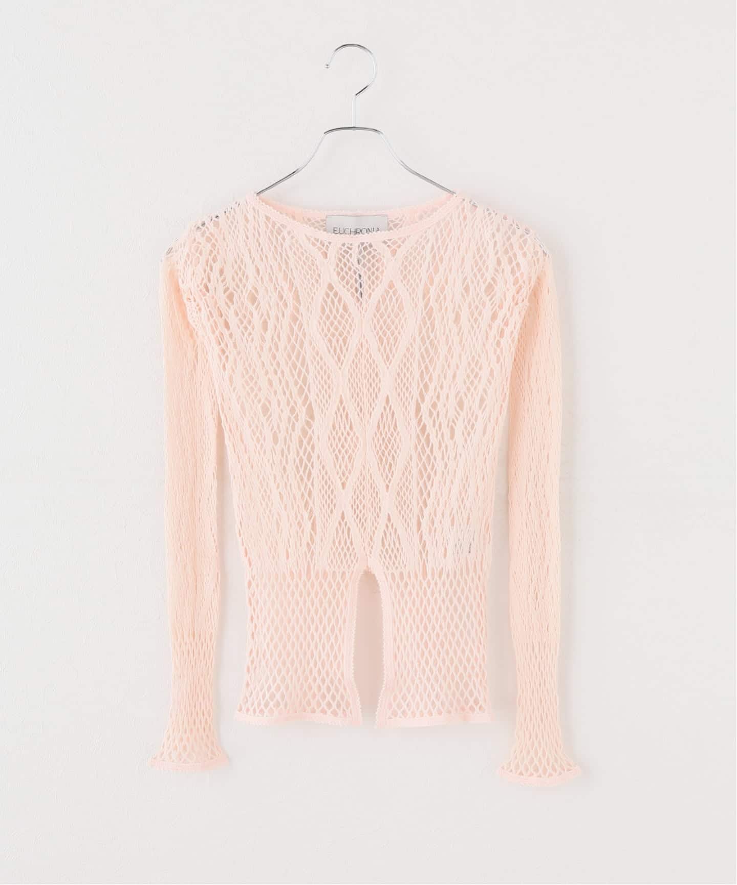 EUCHRONIA / ユークロニア】 Stretch Lace Long Sleeve Tee（Tシャツ