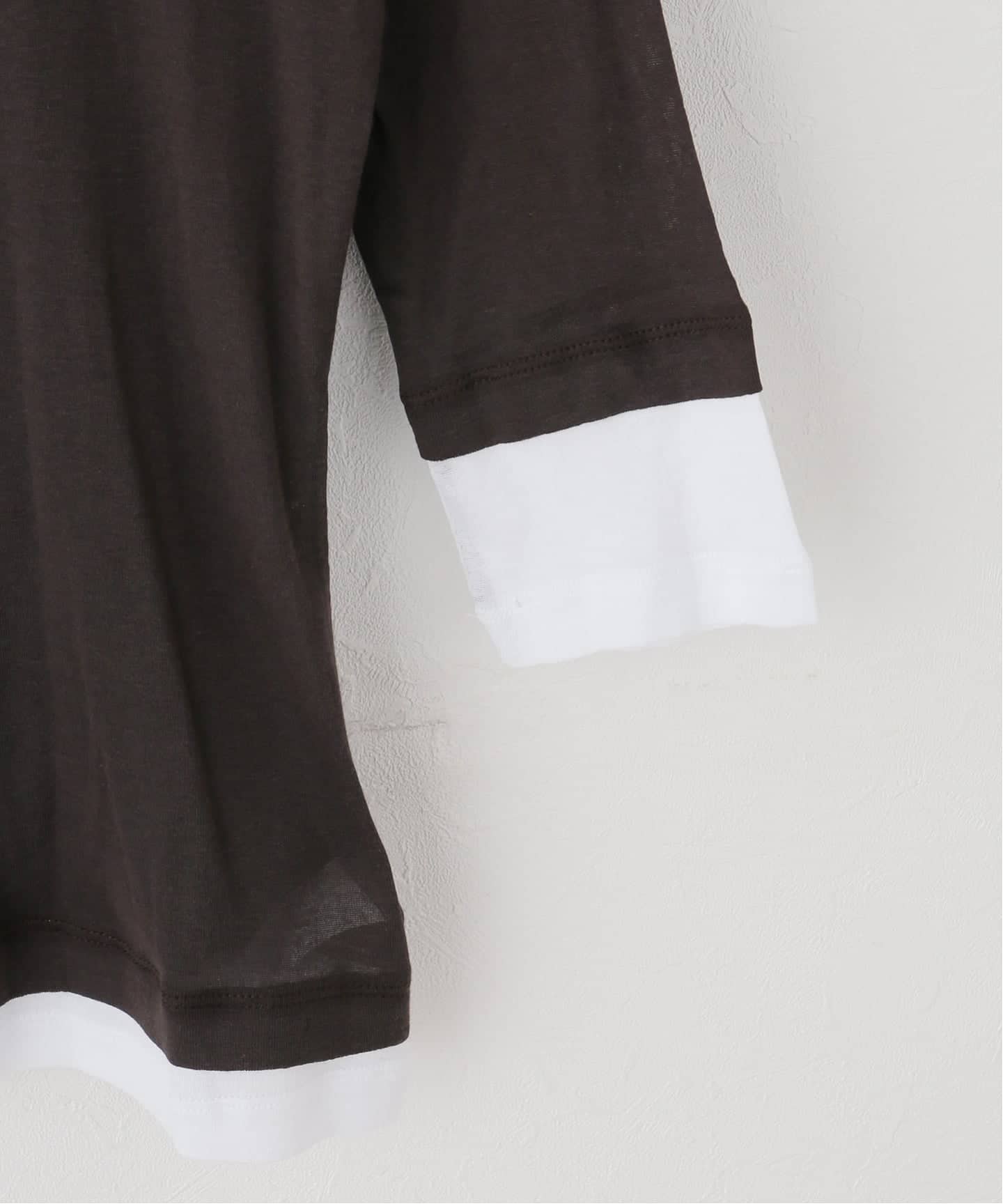 gimaguas/ギマガス】 GEMMA TOP BROWNWHITE（Tシャツ／カットソー