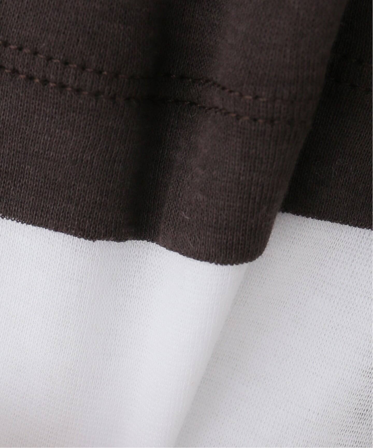 gimaguas/ギマガス】 GEMMA TOP BROWNWHITE（Tシャツ／カットソー