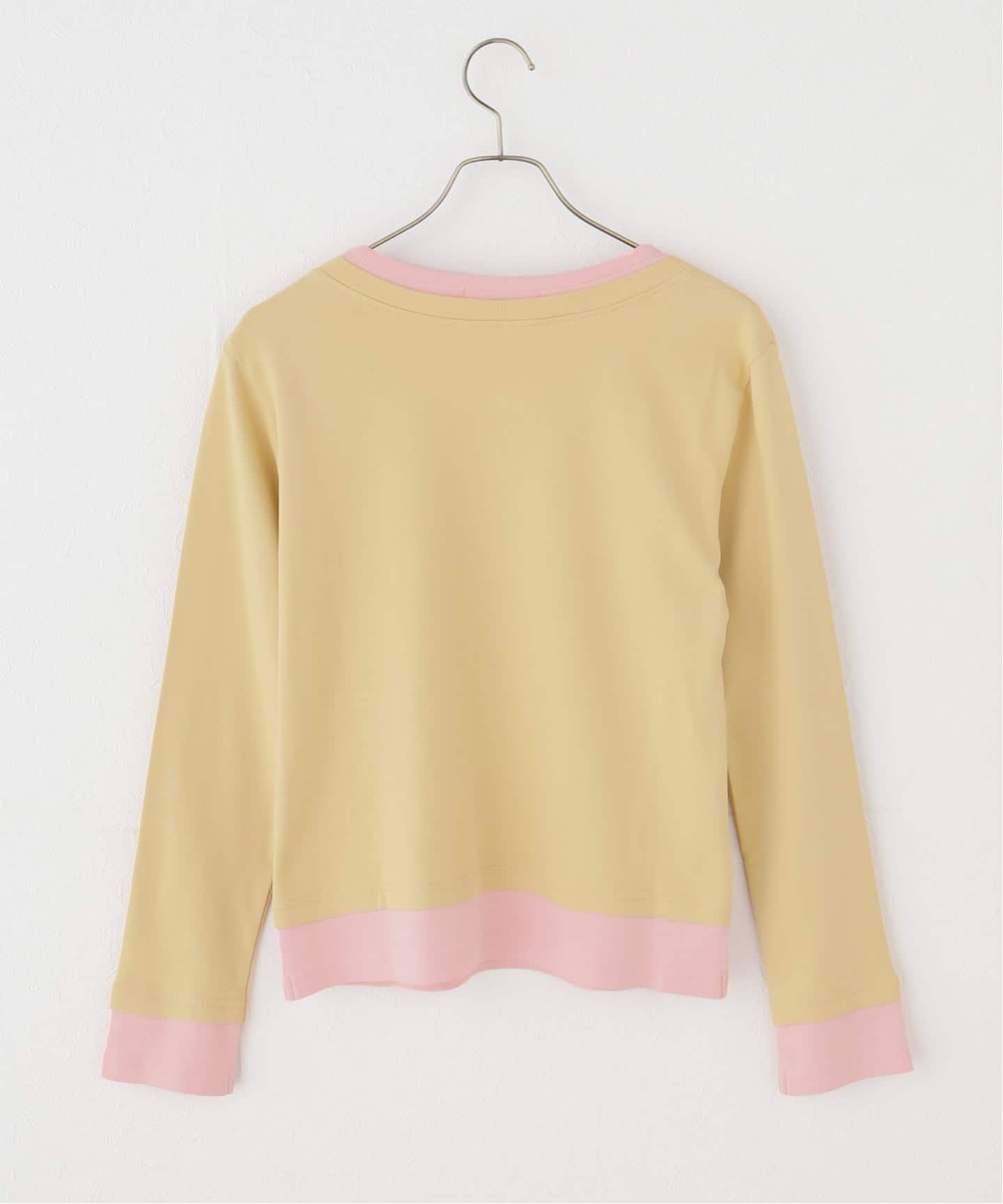 gimaguas/ギマガス】Sam T-Shirt Beige/Pink（Tシャツ／カットソー