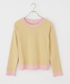 gimaguas/ギマガス】Sam T-Shirt Beige/Pink（Tシャツ／カットソー 