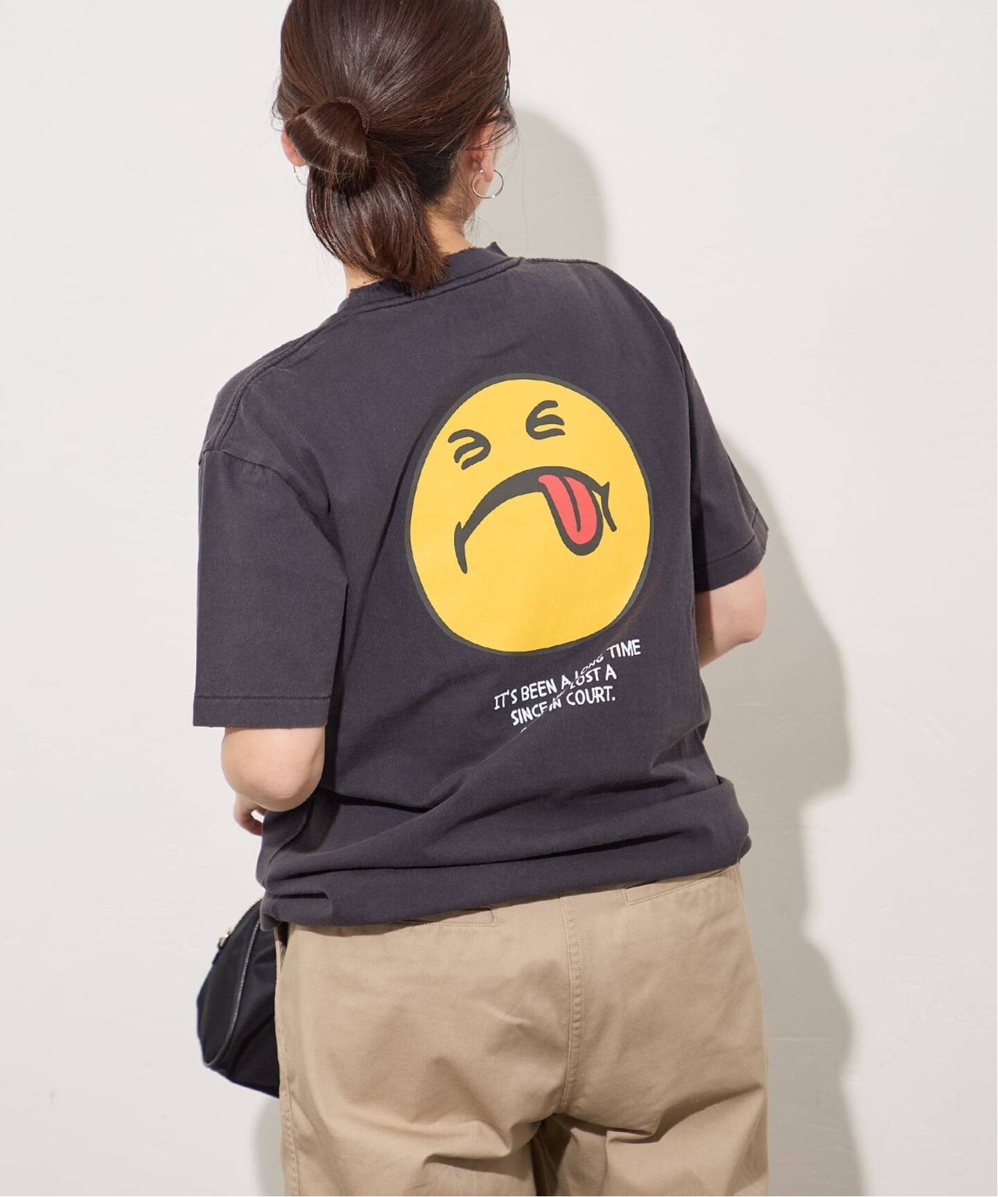 別注【HANDTEX/ハンドテックス】スマイルTEE（Tシャツ／カットソー