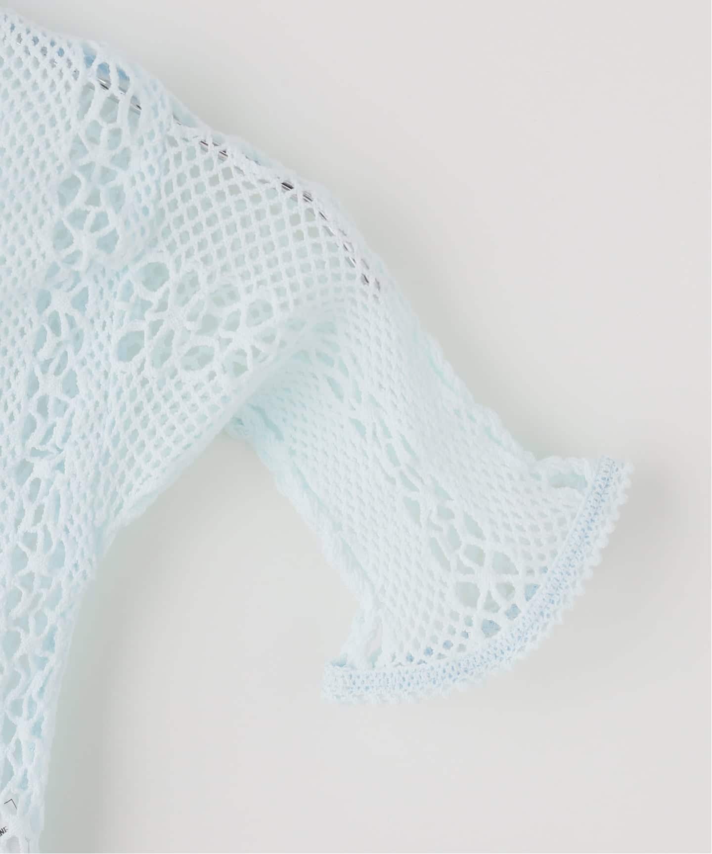 EUCHRONIA/ユークロニア】 Stretch lace short sleeve tee（Tシャツ