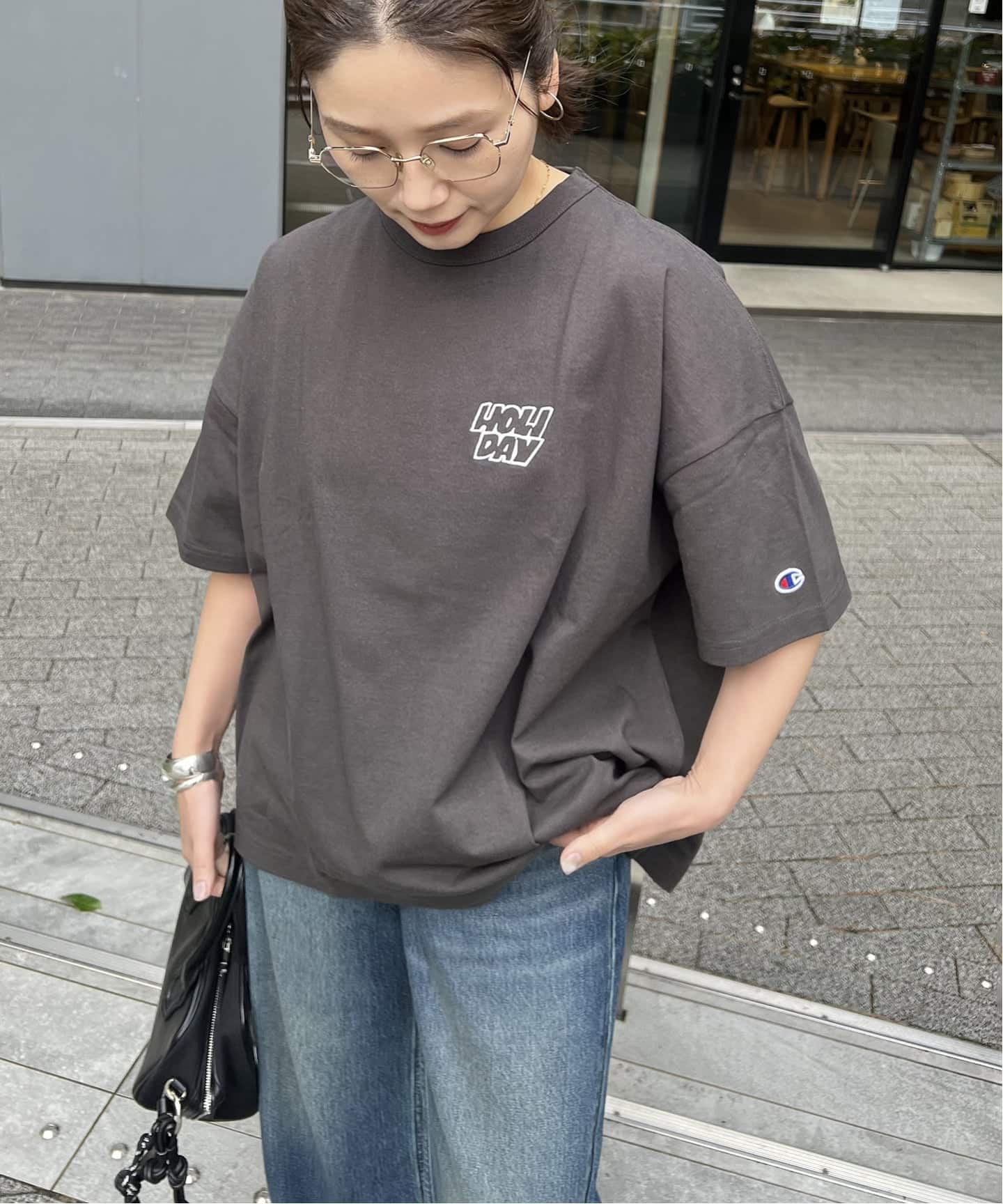 別注【CHAMPION*JOURNAL STANDARD by HOLIDAY】16s/1 Jersey T-SH（T