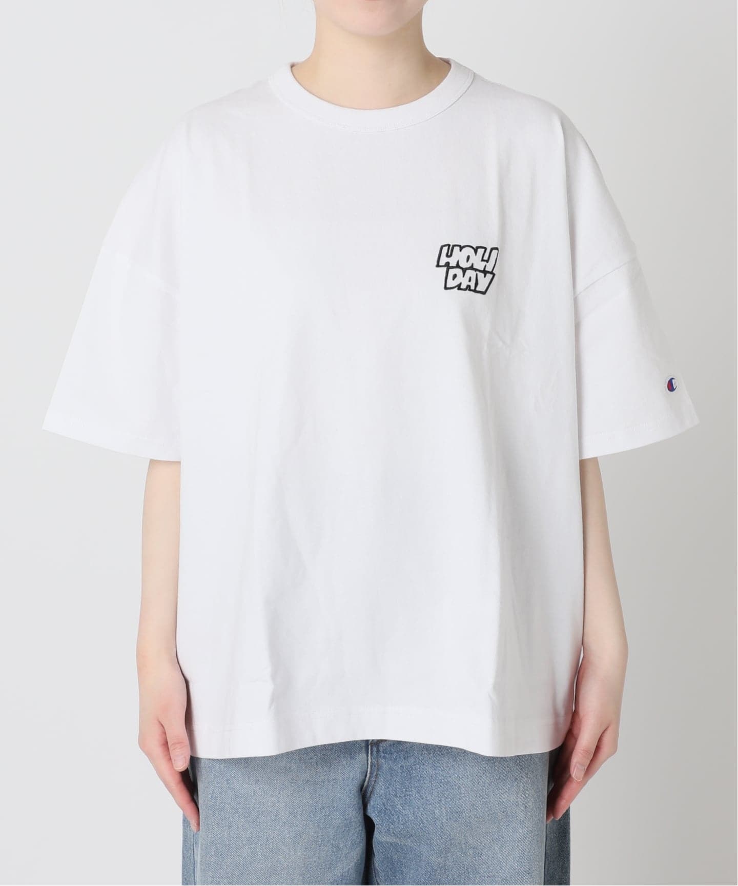 予約》別注【CHAMPION*JOURNAL STANDARD by HOLIDAY】16s/1 Jersey T