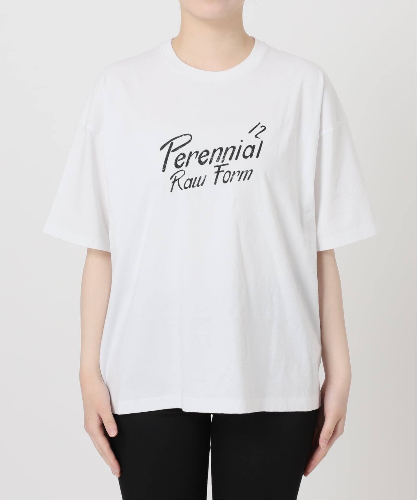 専用別注DEPATING TEEホワイト・ブラックXL 別注【TICCA / ティッカ】Perennial TEE（Tシャツ／カットソー