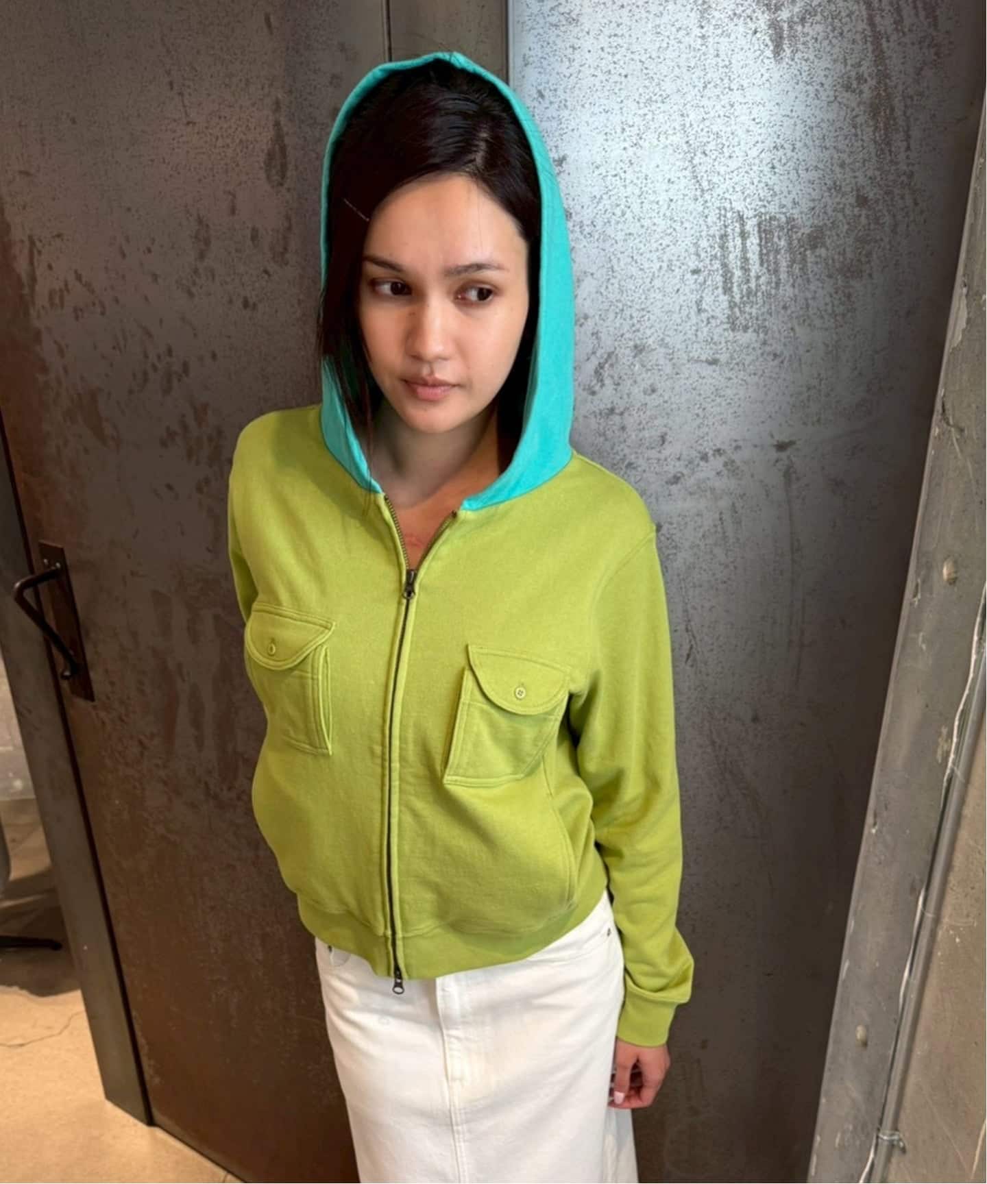 Oriens JOURNAL STANDARDジップパーカー ネイビー 別注【CHAMPION*JOURNAL STANDARD by HOLIDAY】ZIP HOODIE（パーカー