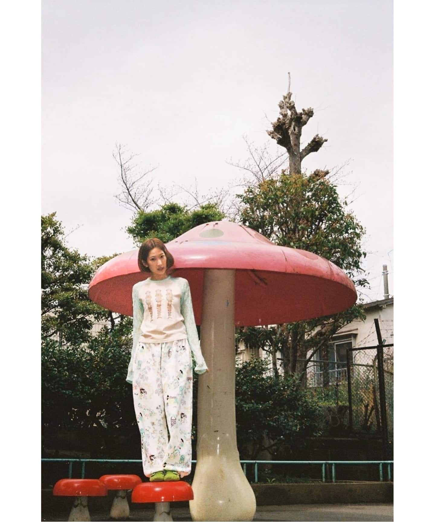 Ema gaspar×Oriens】Lace Laglan Tee（Tシャツ／カットソー）｜Oriens