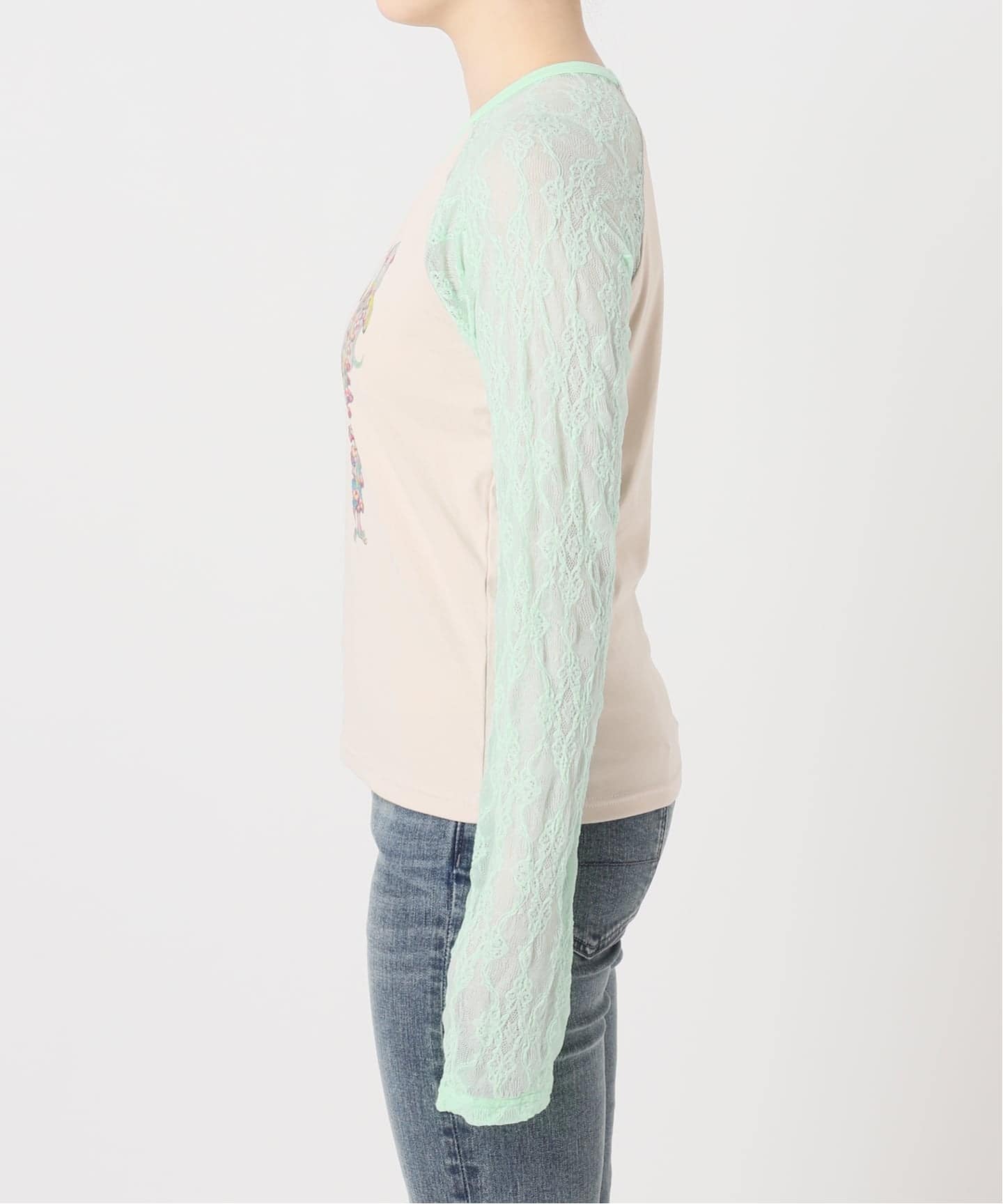 Ema gaspar×Oriens】Lace Laglan Tee（Tシャツ／カットソー）｜Oriens
