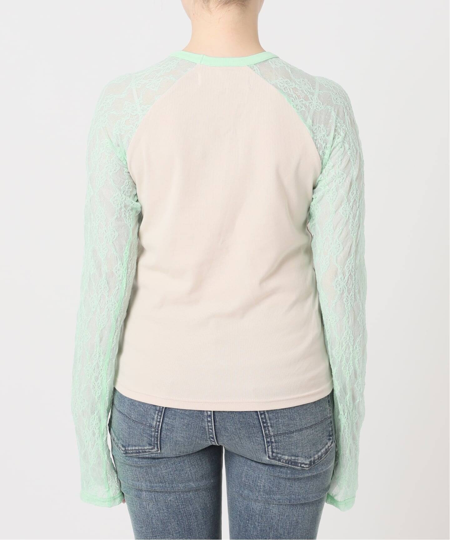 Ema gaspar×Oriens】Lace Laglan Tee（Tシャツ／カットソー）｜Oriens