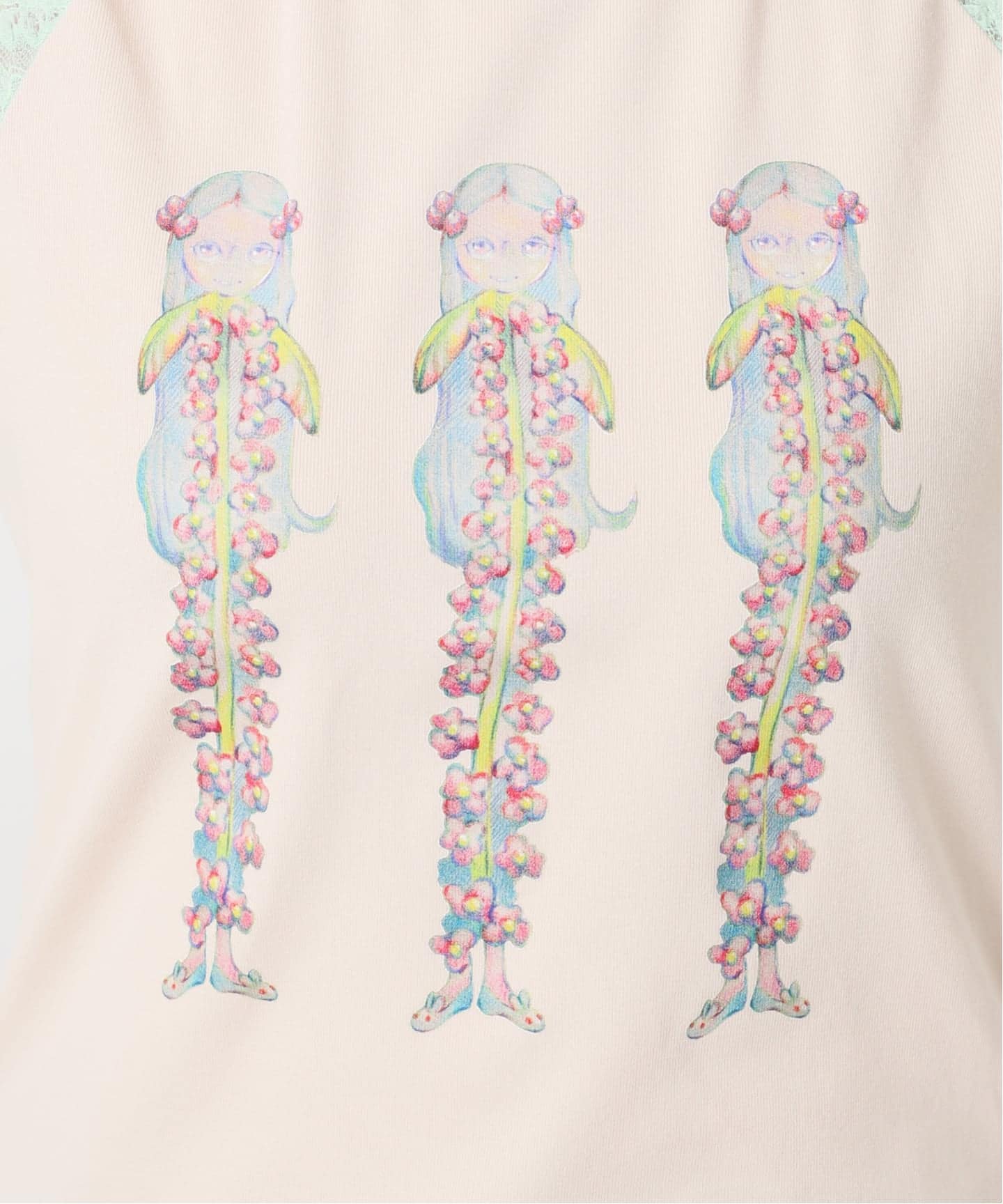 完売品‼️【Ema gaspar×Oriens】Lace Laglan Tee Ema gaspar×Oriens】Lace Laglan Tee（Tシャツ／カットソー）｜Oriens