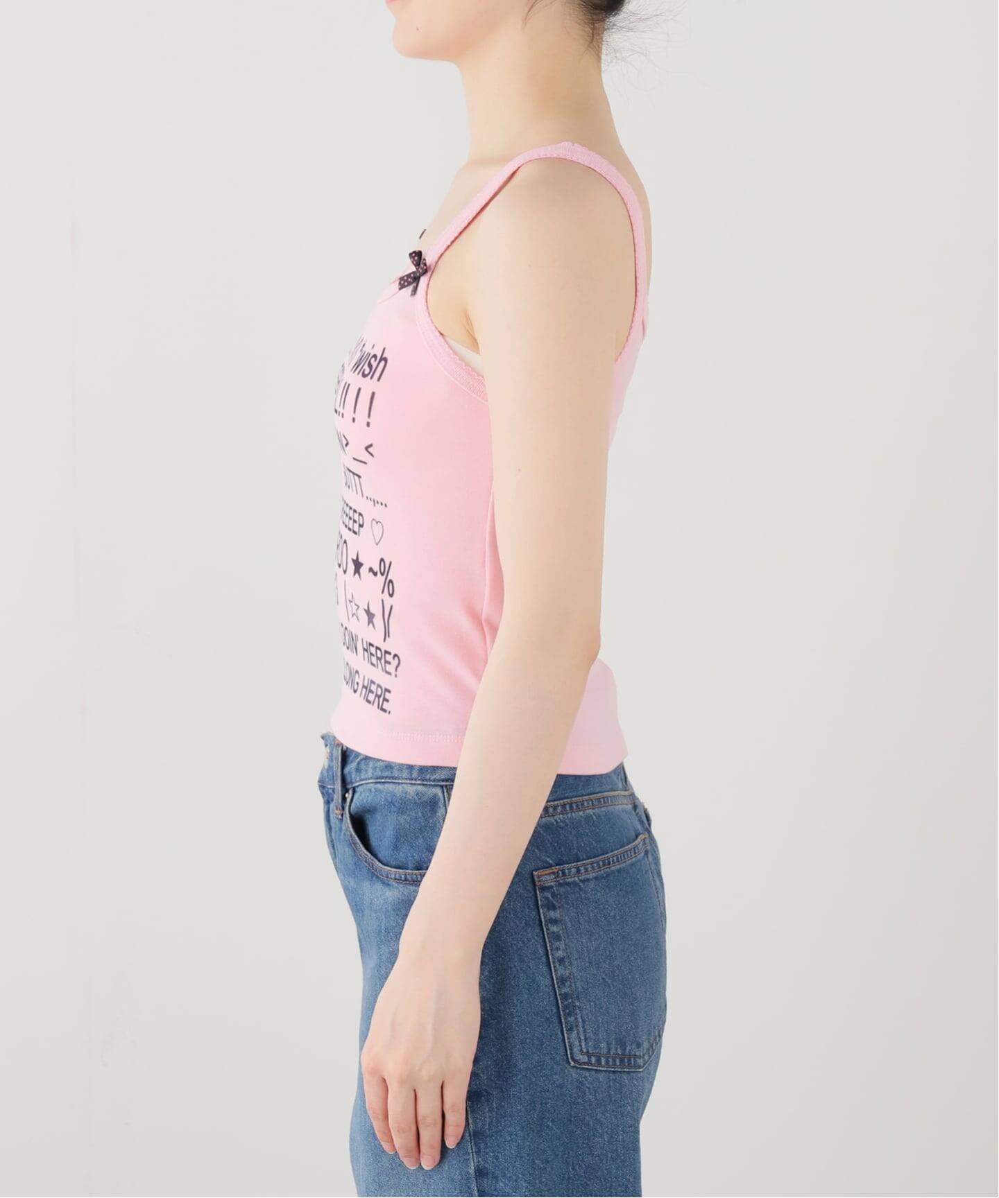 HOLECO/ホレコ】 Dango Camisole（CREEP/PINK）（キャミソール 