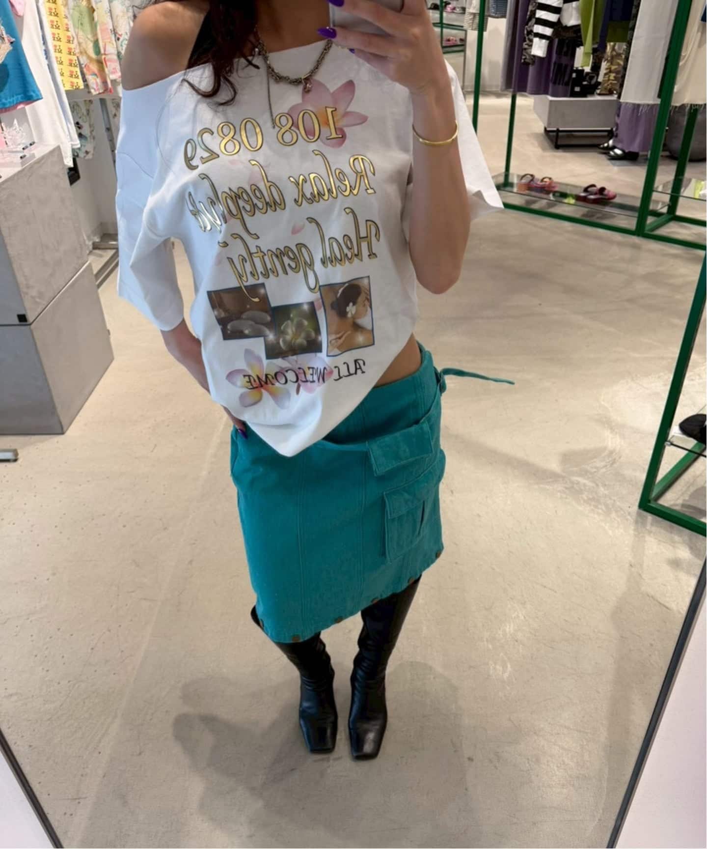 SCULPTOR/スカルプター】Healing Off-Shoul（Tシャツ／カットソー