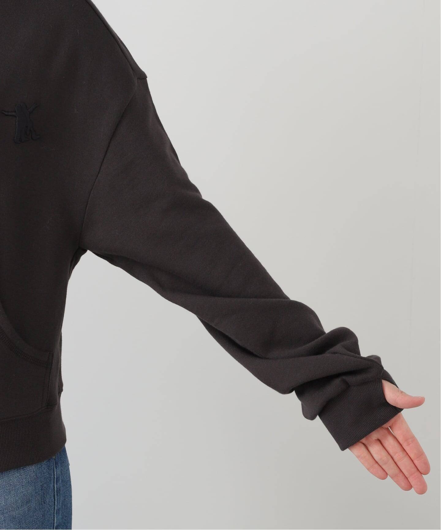 OPEN YY / オープンワイワイ】 Knitted SLANT ZIP HOODIE（パーカー