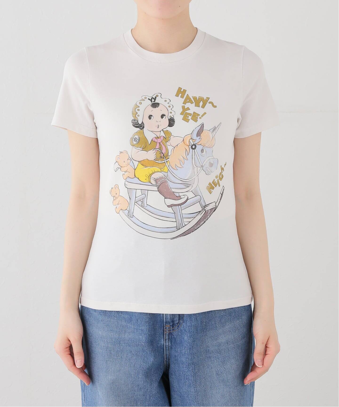 OPEN YY / オープンワイワイ】Knitted ROCKING BABY TEE（Tシャツ