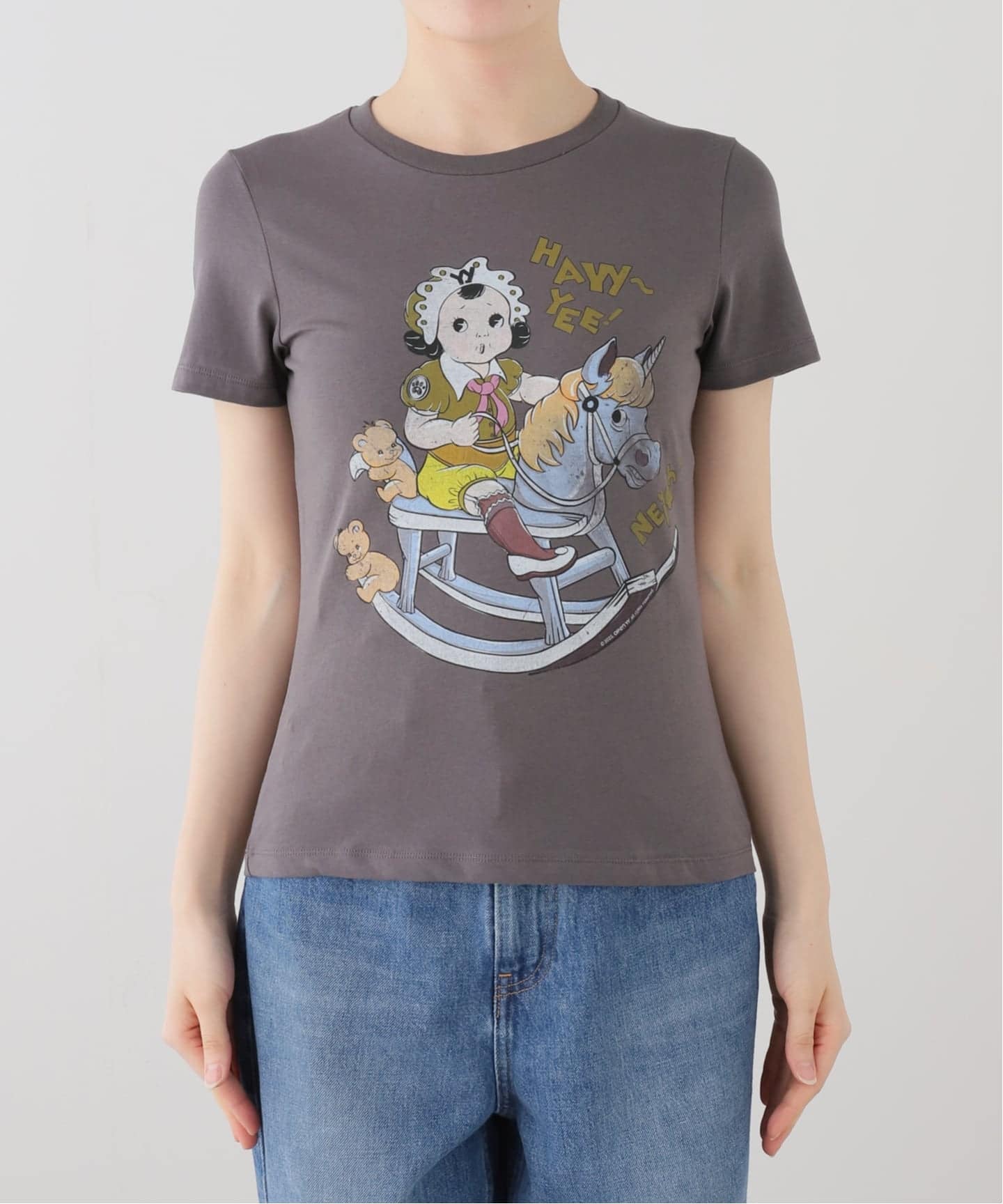 OPEN YY / オープンワイワイ】Knitted ROCKING BABY TEE（Tシャツ