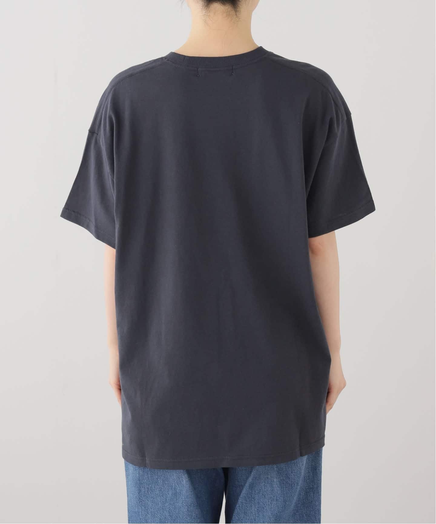 【Jen】OPEN YY ダークグレー プリントTシャツ OPEN YY / オープンワイワイ】 Knitted PET CLUB KITTY PARTY TEE（T