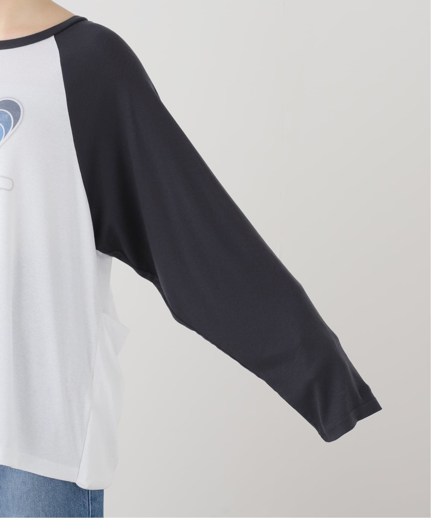 OPEN YY / オープンワイワイ】 Knitted I LOVE YY RAGLAN TEE（Tシャツ