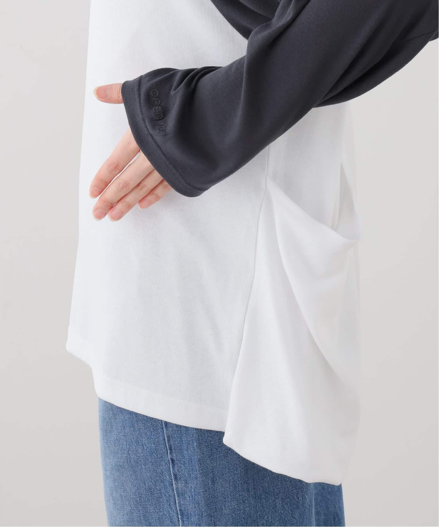 OPEN YY / オープンワイワイ】 Knitted I LOVE YY RAGLAN TEE（Tシャツ