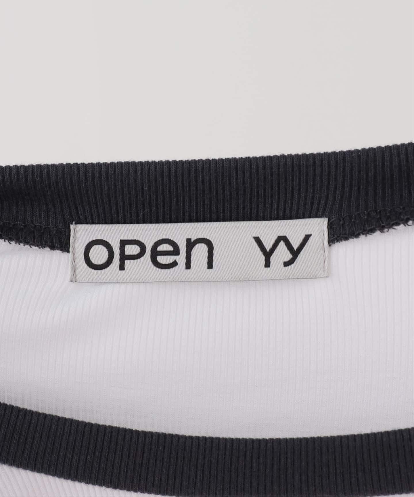 OPEN YY / オープンワイワイ】 Knitted I LOVE YY RAGLAN TEE（Tシャツ