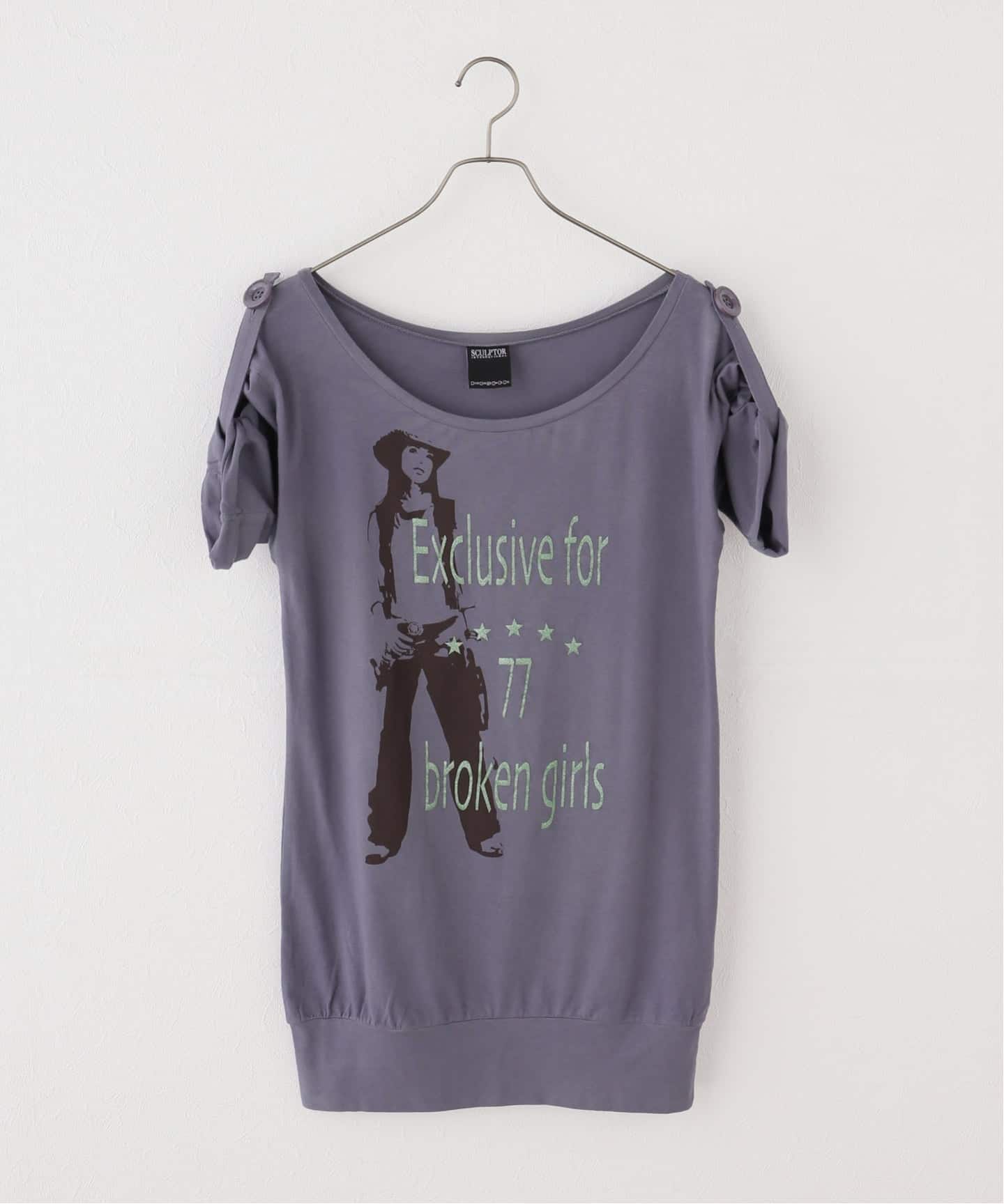SCULPTOR/スカルプター】 Broken Girls Roll（Tシャツ／カットソー