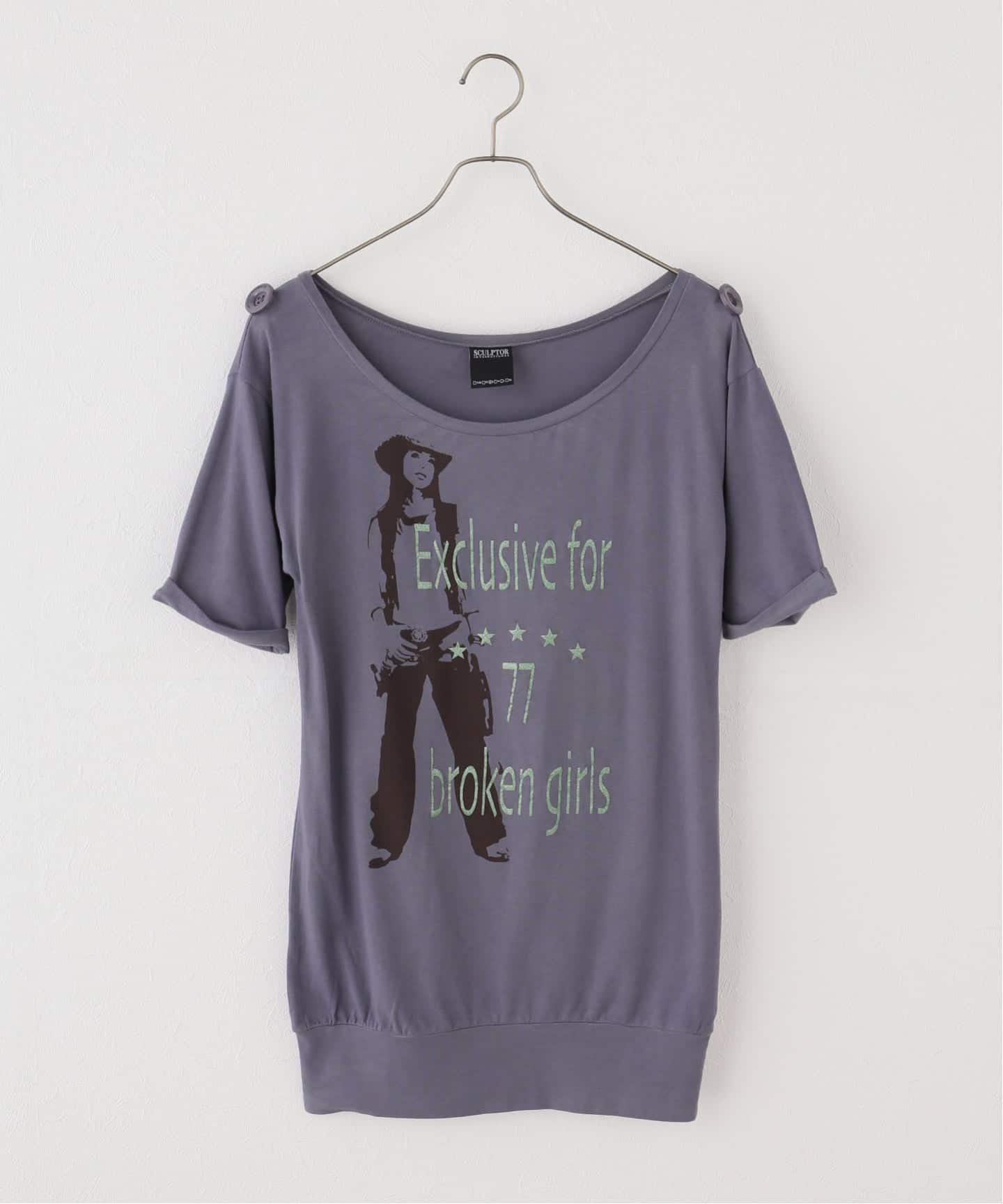SCULPTOR/スカルプター】 Broken Girls Roll（Tシャツ／カットソー
