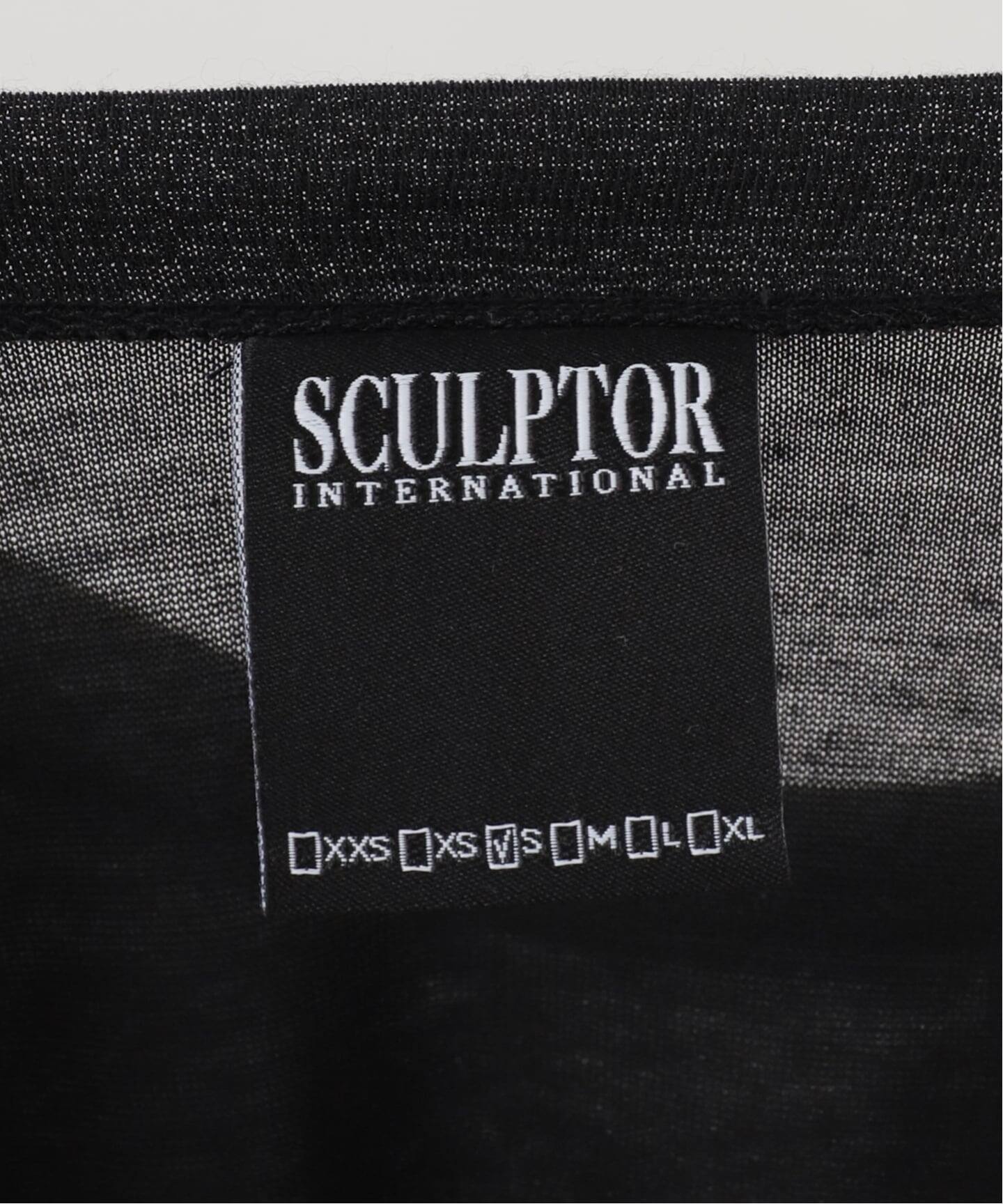 SCULPTOR/スカルプター】 Faux Necklace Tee（Tシャツ／カットソー