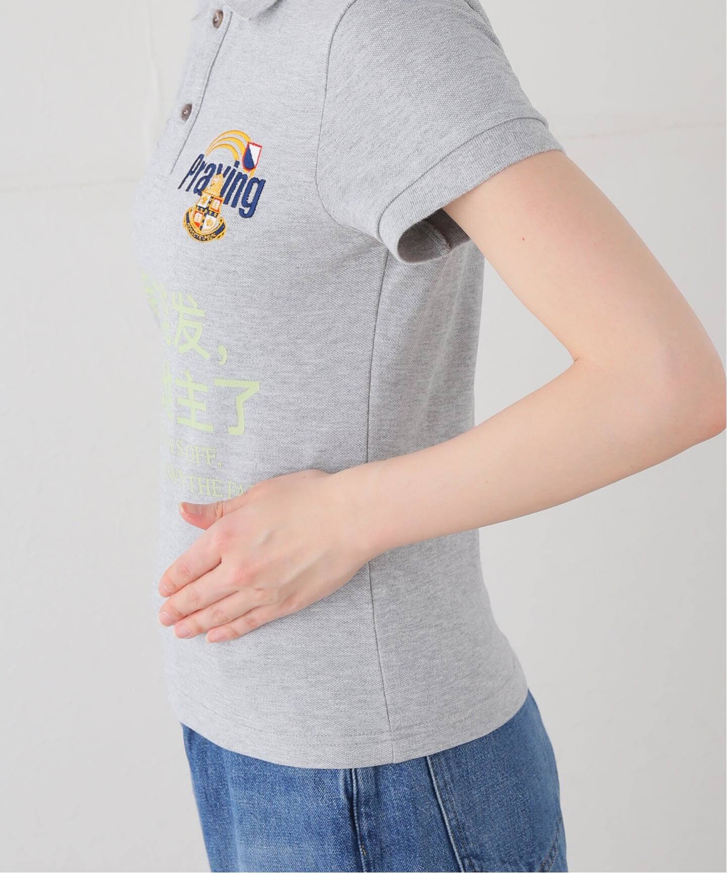 Praying/プレイング】 Hard Work Womens Polo Shirts（Tシャツ