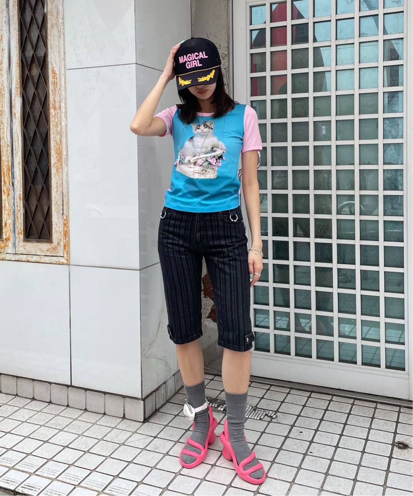 Ashley Williams】 BABY TEE（ブルー）（Tシャツ／カットソー 
