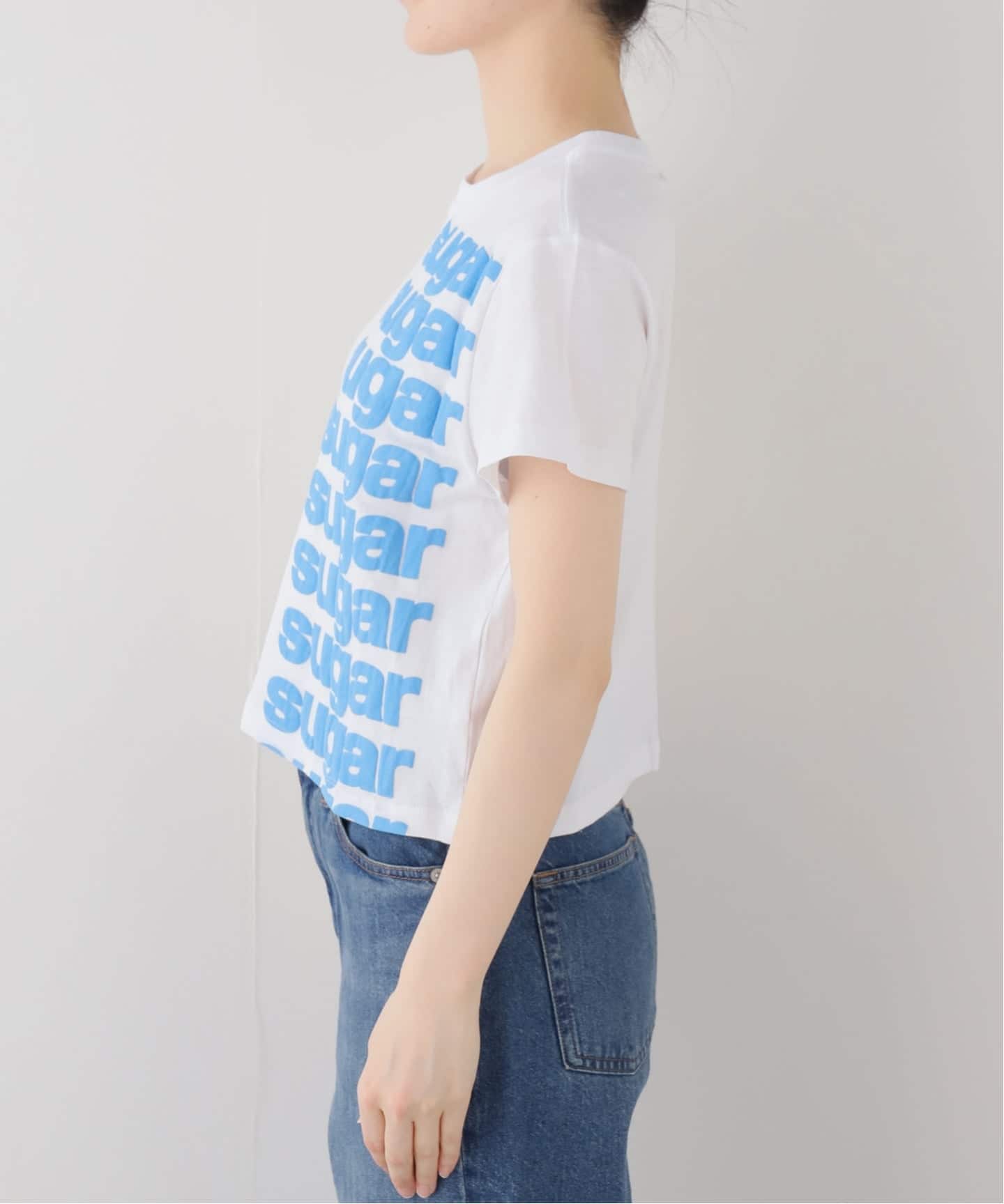 Ashley Williams】 WHITE CROPPED T-SHIRT（Tシャツ／カットソー