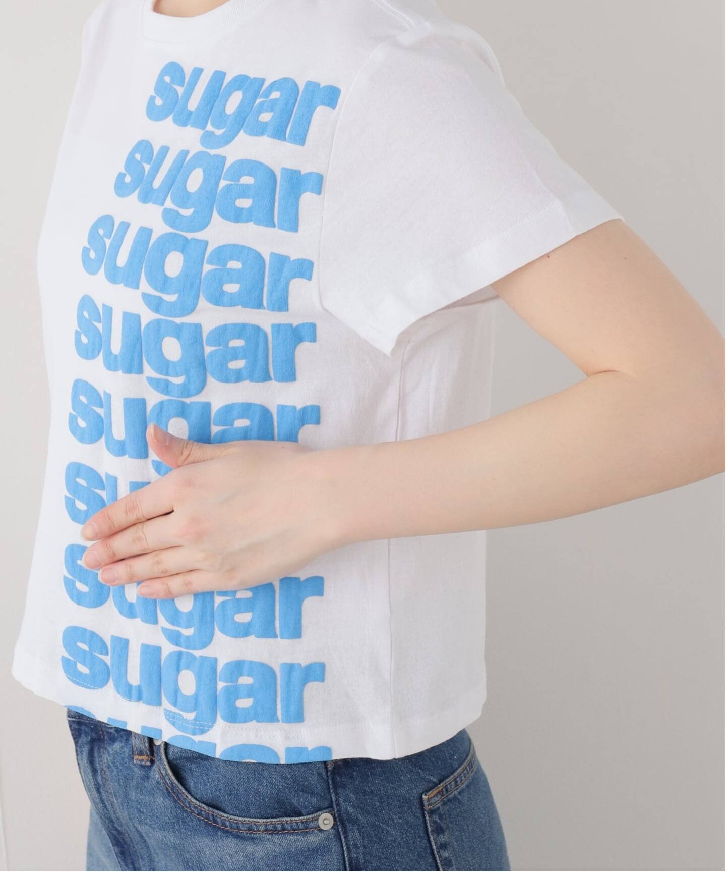 Ashley Williams】 WHITE CROPPED T-SHIRT（Tシャツ／カットソー