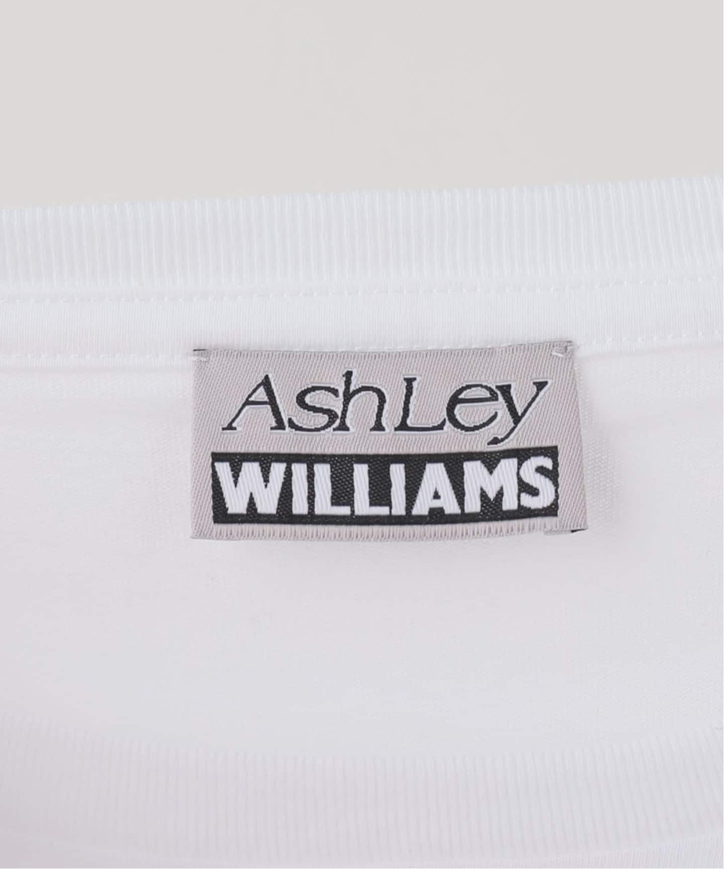 Ashley Williams】 WHITE CROPPED T-SHIRT（Tシャツ／カットソー