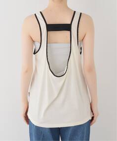 OPEN YY / オープンワイワイ】YY BANDED SLEEVELESS TOP（タンクトップ 
