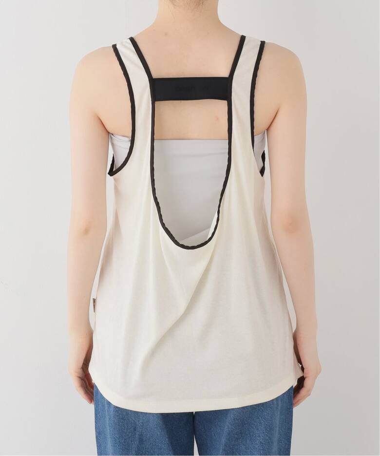 OPEN YY / オープンワイワイ】YY BANDED SLEEVELESS TOP（タンクトップ 