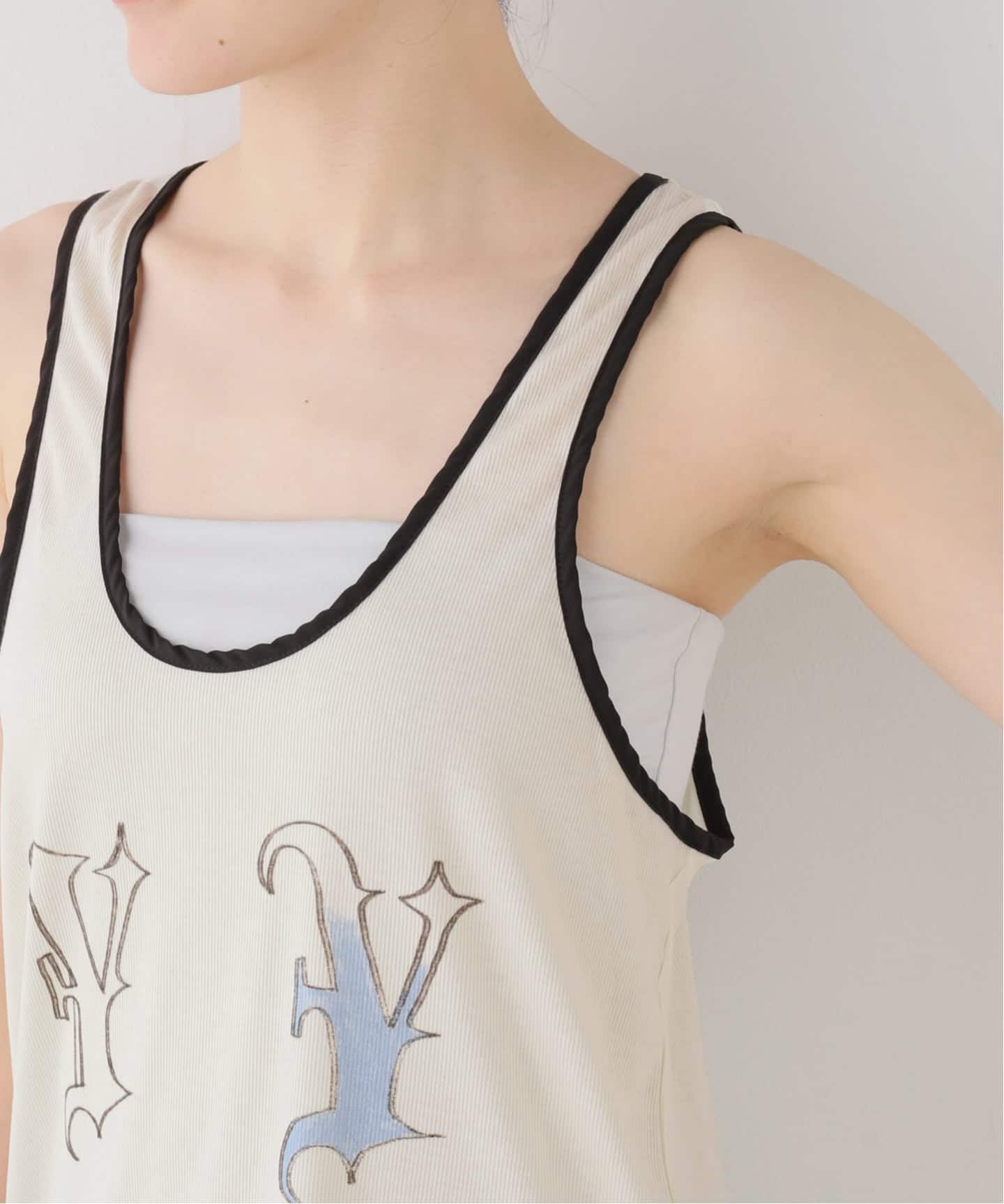 新品Open YYタンクトップ OPEN YY / オープンワイワイ】YY BANDED SLEEVELESS TOP（タンクトップ