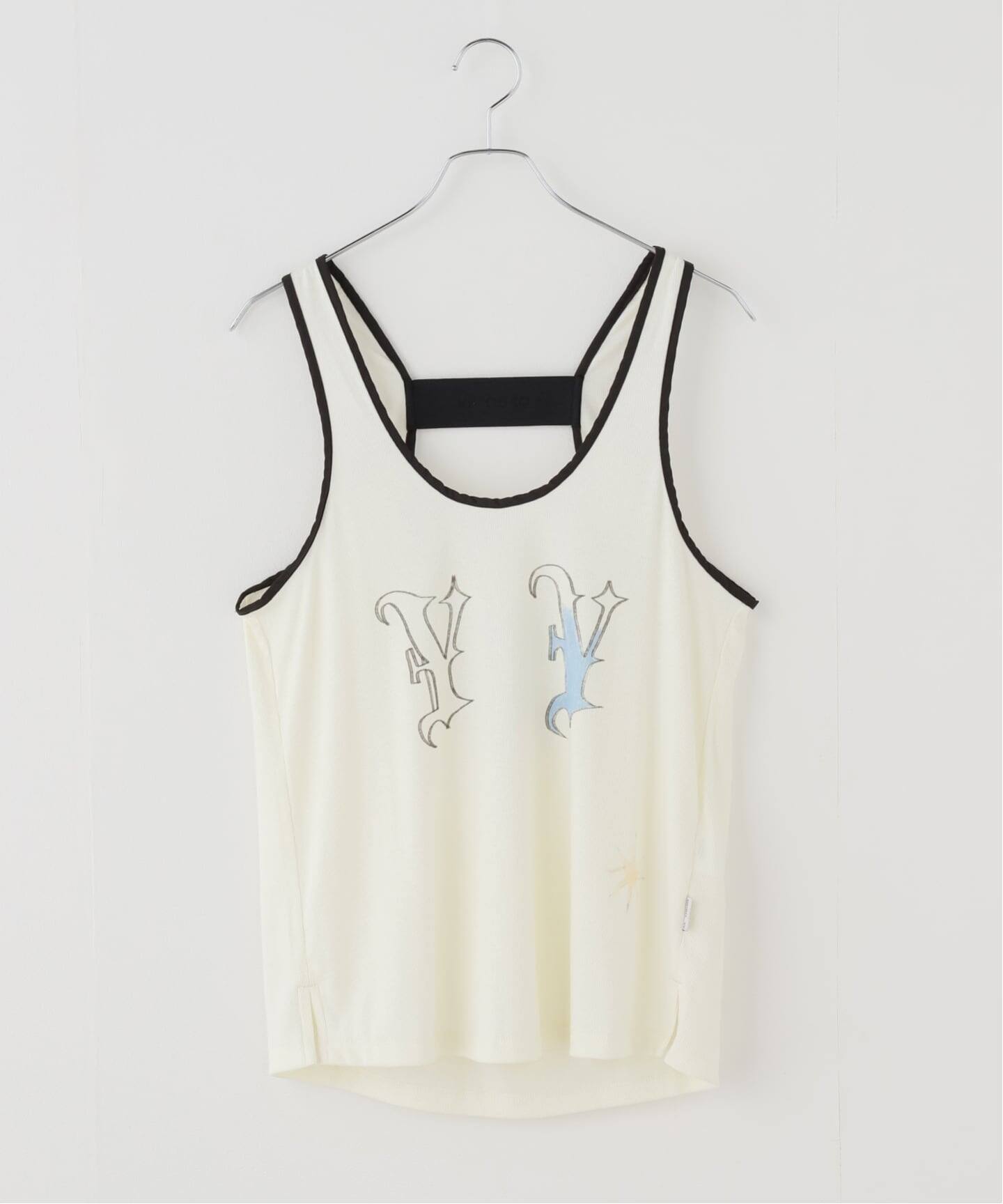OPEN YY / オープンワイワイ】YY BANDED SLEEVELESS TOP（タンクトップ 