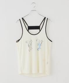 OPEN YY / オープンワイワイ】YY BANDED SLEEVELESS TOP（タンクトップ 