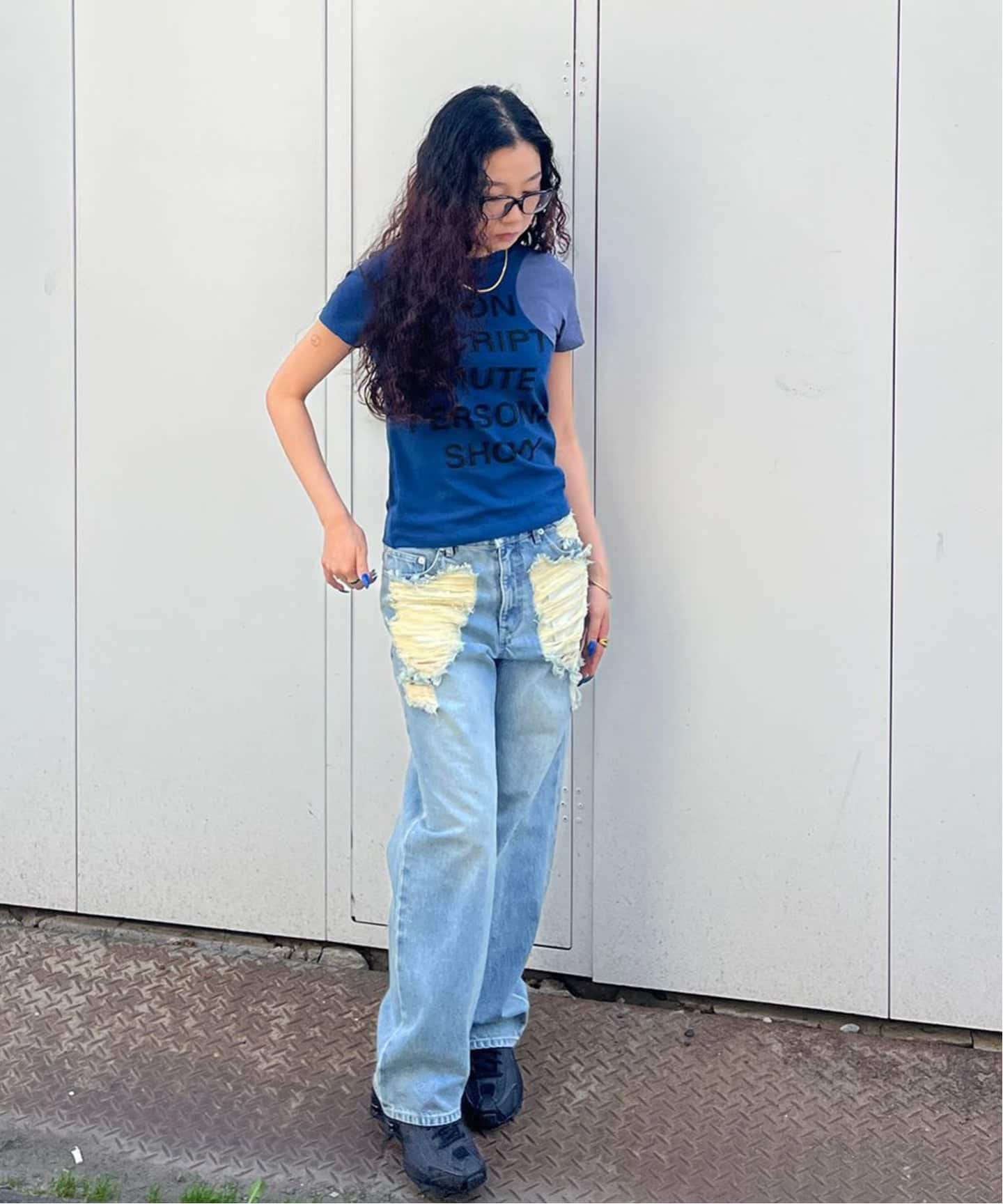 OPEN YY / オープンワイワイ】 YY DOT TYPO TEE（Tシャツ／カットソー