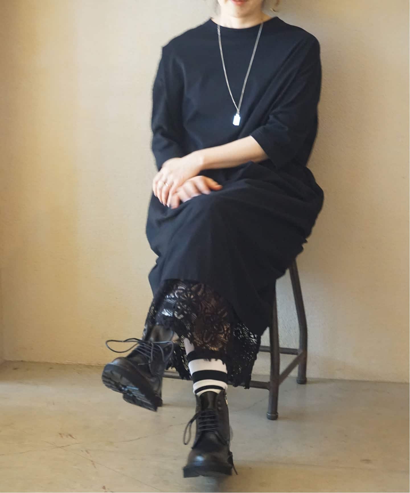 予約》クラシック天竺スタンダードクルーネックワンピース（ワンピース