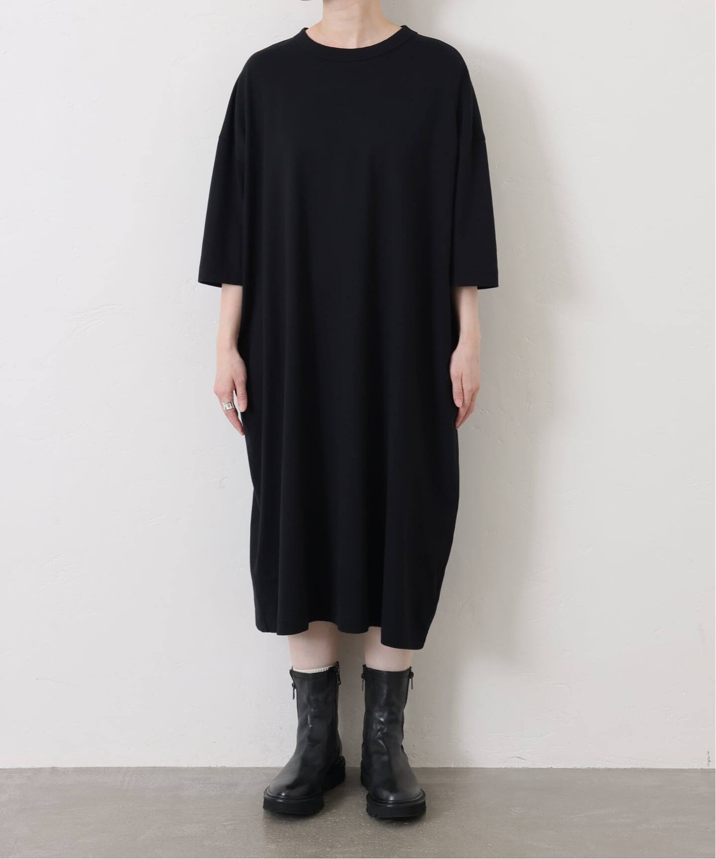 クラシック天竺スタンダードクルーネックワンピース（ワンピース