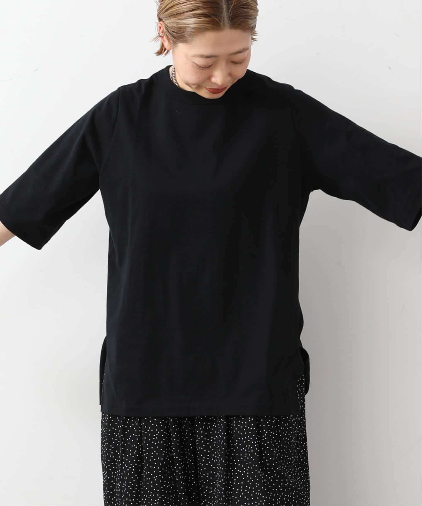 美品 2022SS JOURNAL STANDARD LUXE ジャーナルスタンダードラックス ドライテンジククルーネックベスト/ブラック【2400013371650】 JOURNAL STANDARD LUXE（ジャーナルスタンダード ラックス） ニット