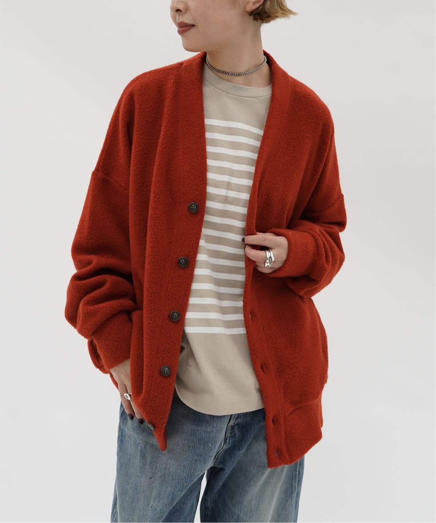 JOURNAL STANDARD カーディガン　春服 ナッピングフリース VN-カーディガン（カーディガン）｜journal